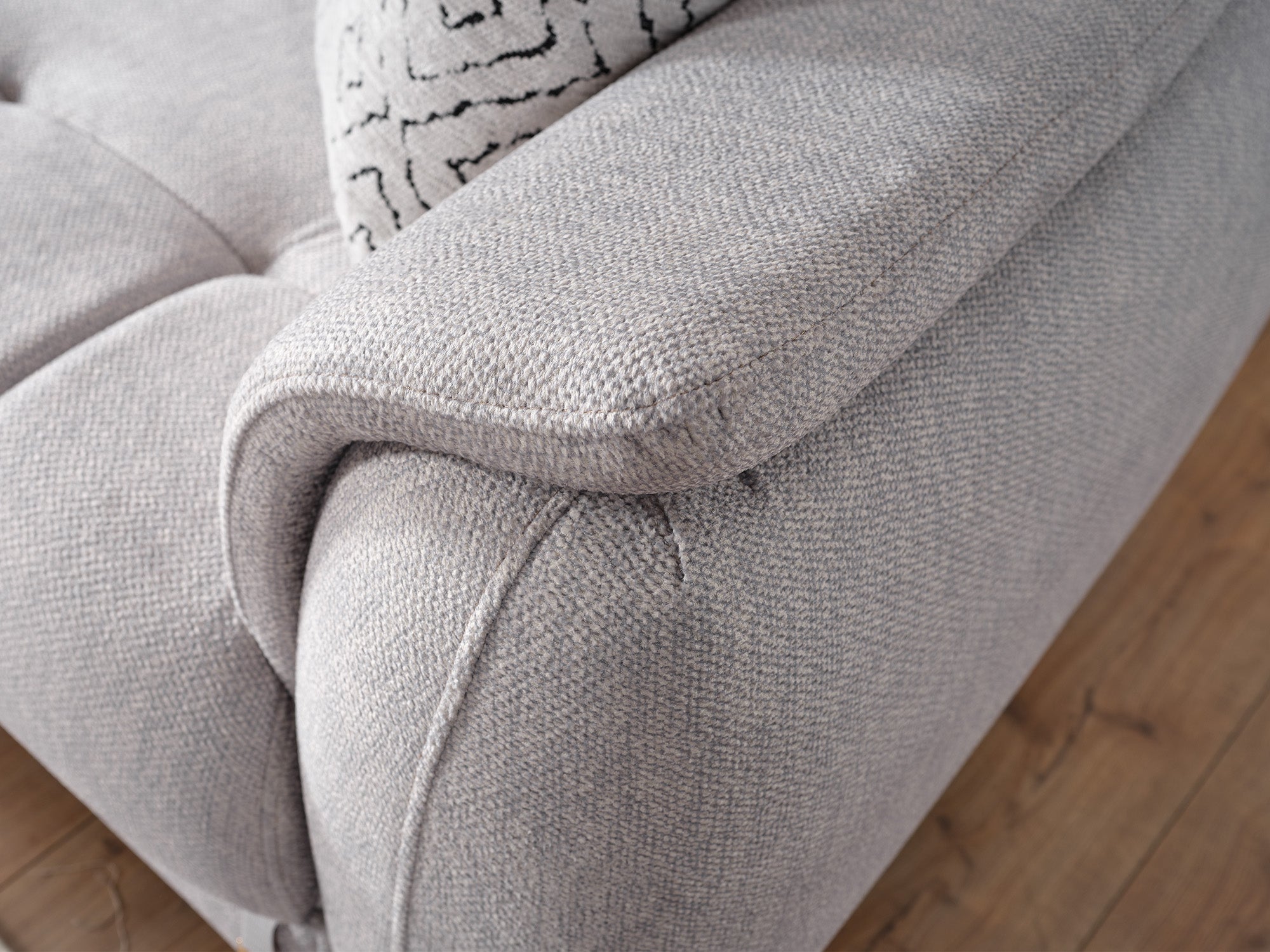 Happy 4-pieces (2 Sofa & 2 Chair) Livingroom Set Grey