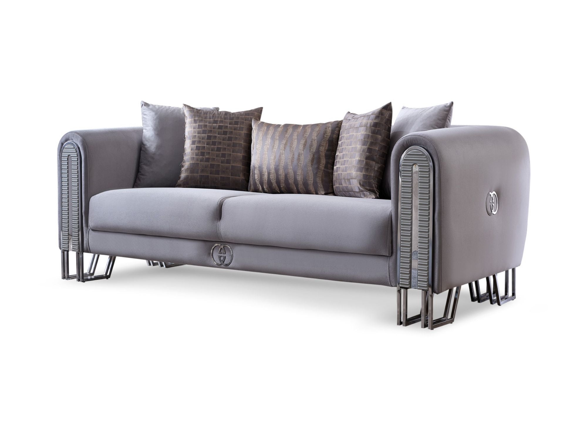 Kapadokya 3-pieces (Sofa & Loveseat & Chair) Livingroom Set Grey
