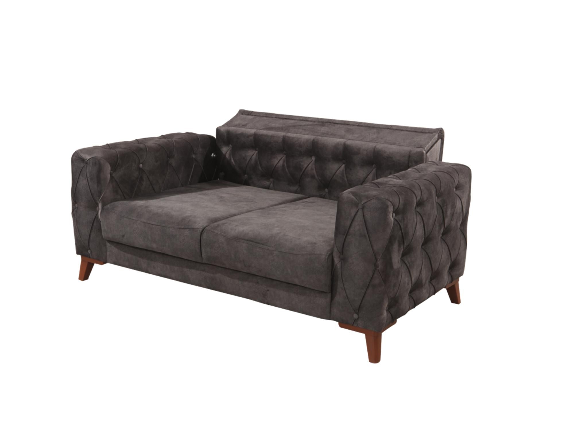 Joza Convertible Loveseat Grey