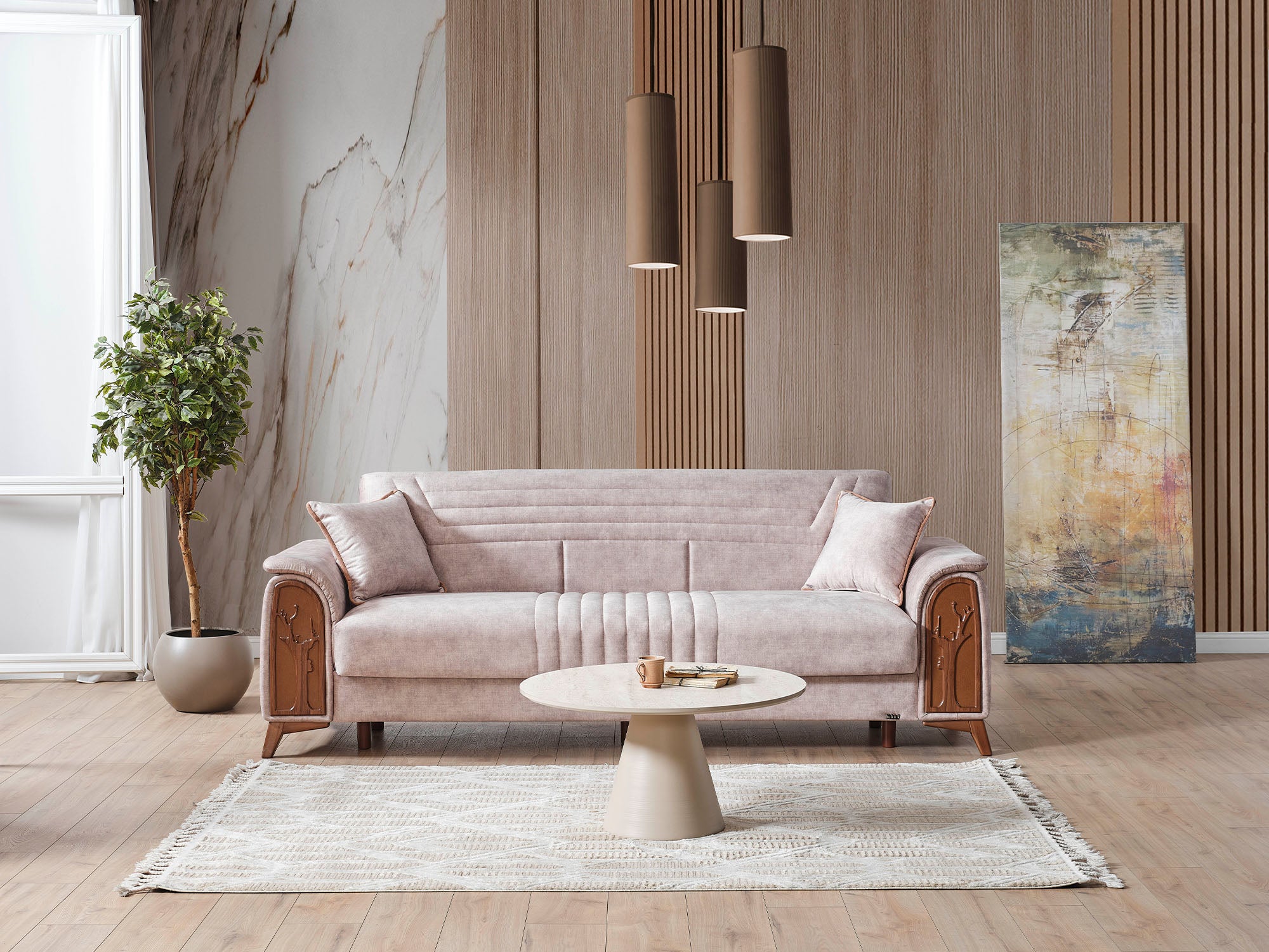 Katre Convertible Sofa