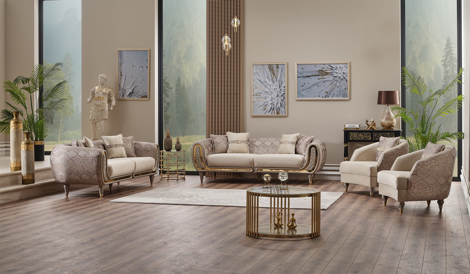 Lima Stationary Sofa Cream