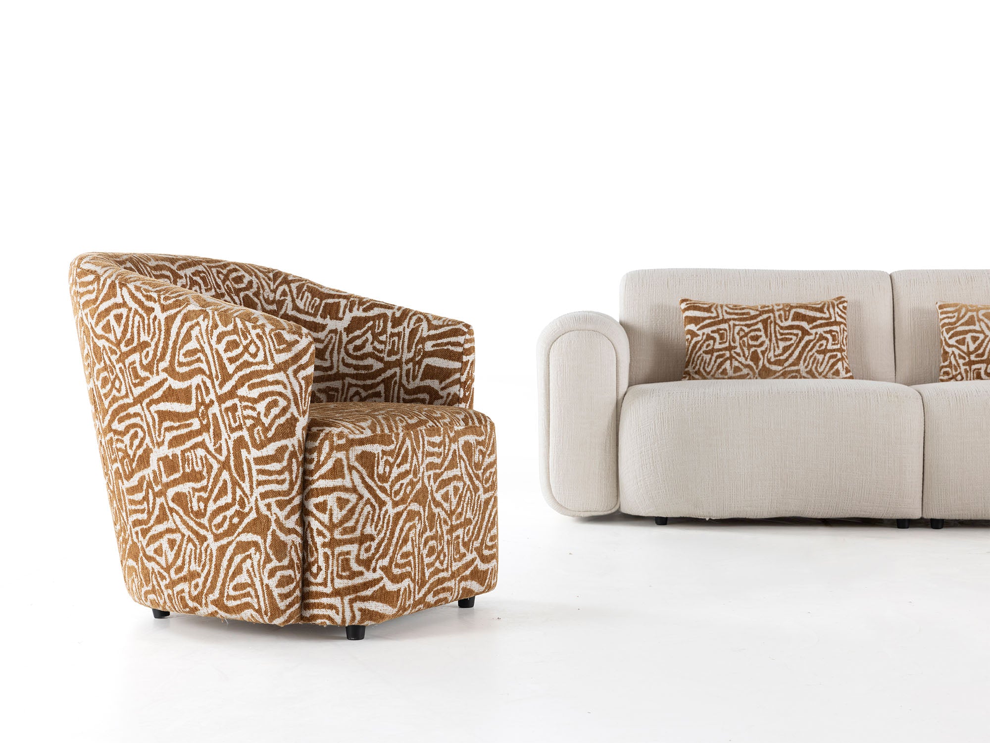 Lotus 4-pieces (2 Sofa & 2 Chair) Livingroom