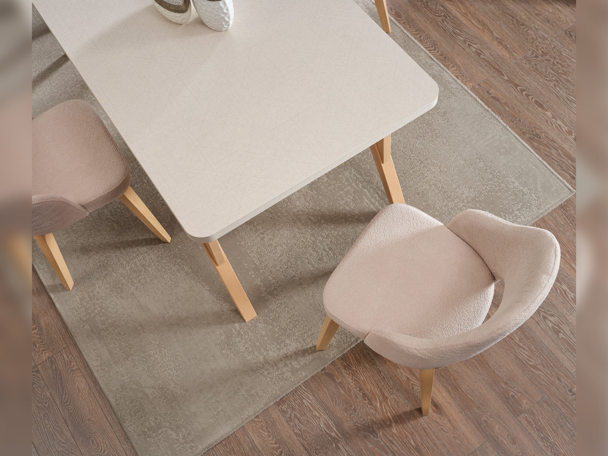 Lugano Diningroom (Consol With Mirror & Dining Table & 6 Dining Chair)