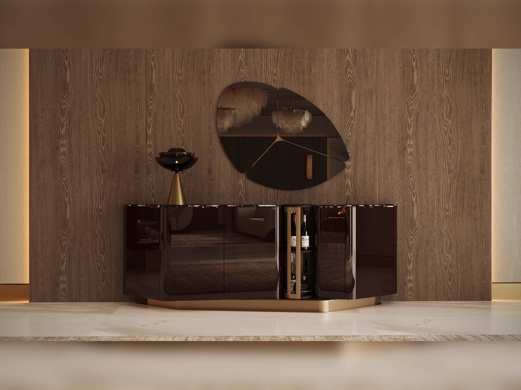 Mahzen Consol With Mirror
