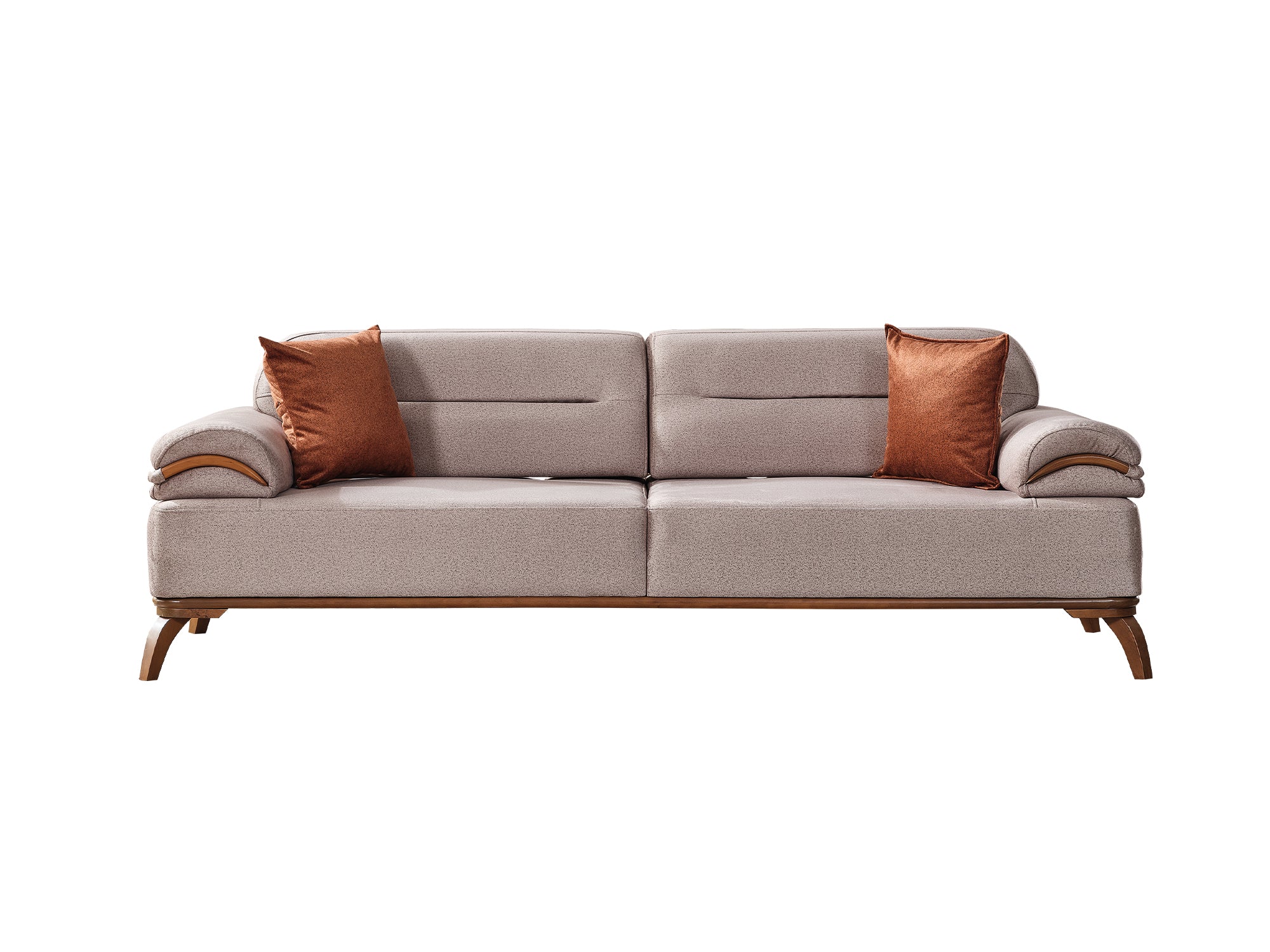 Mia 4-pieces (2 Sofa & 2 Chair) Livingroom Set Beige