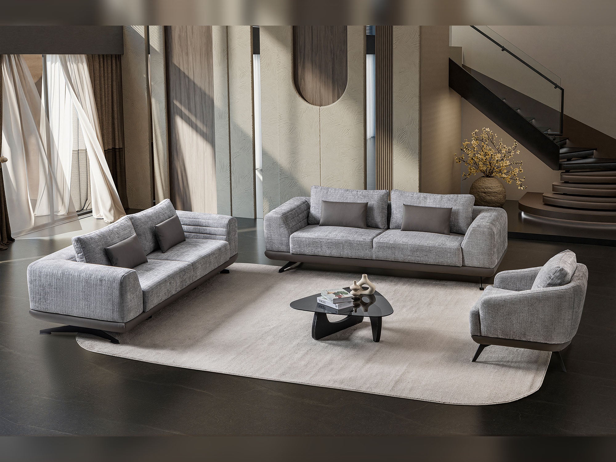 Milano Stationary Loveseat