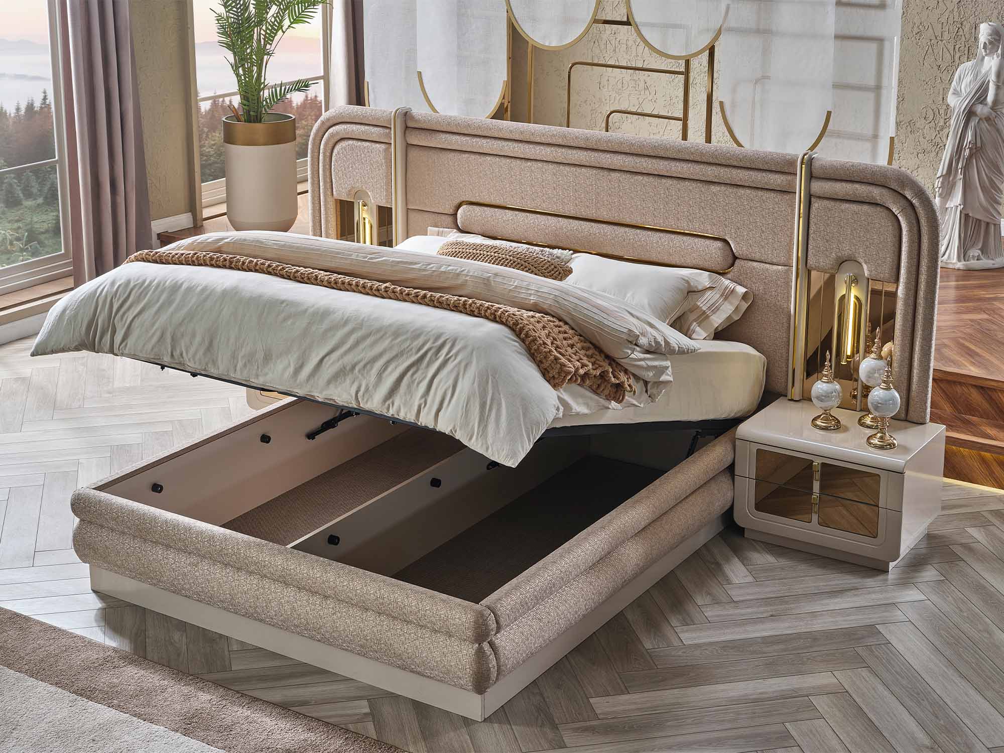 Monza Bed Frame With Headboard