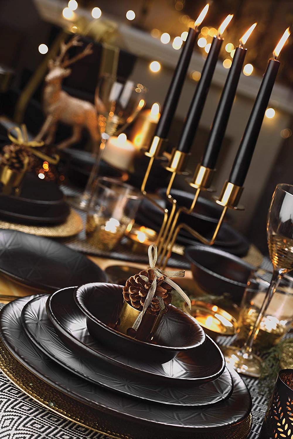 Nano Teos 12 Pieces Dinnerware Set