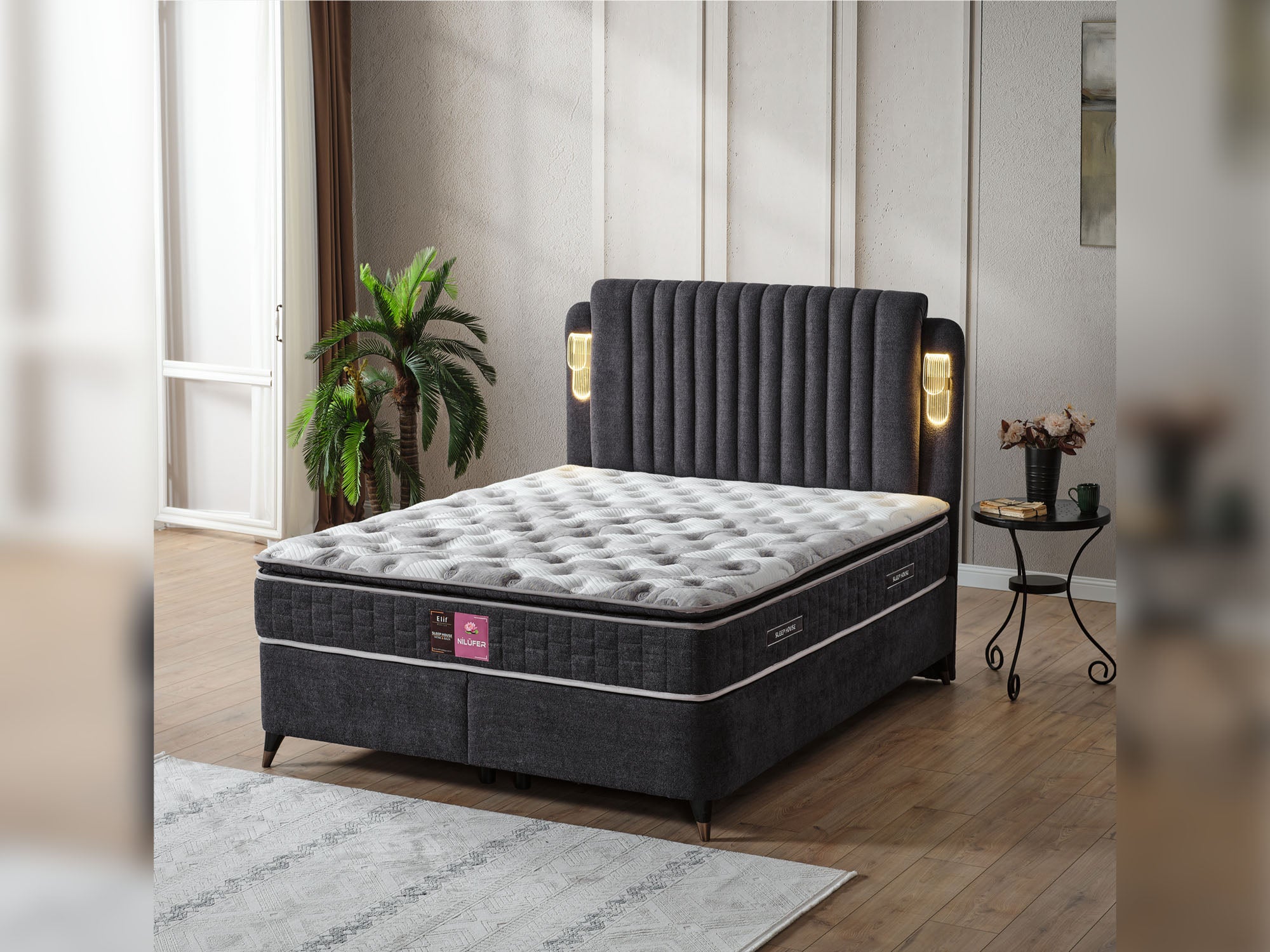 Nilufer Storage Bed With Headboard