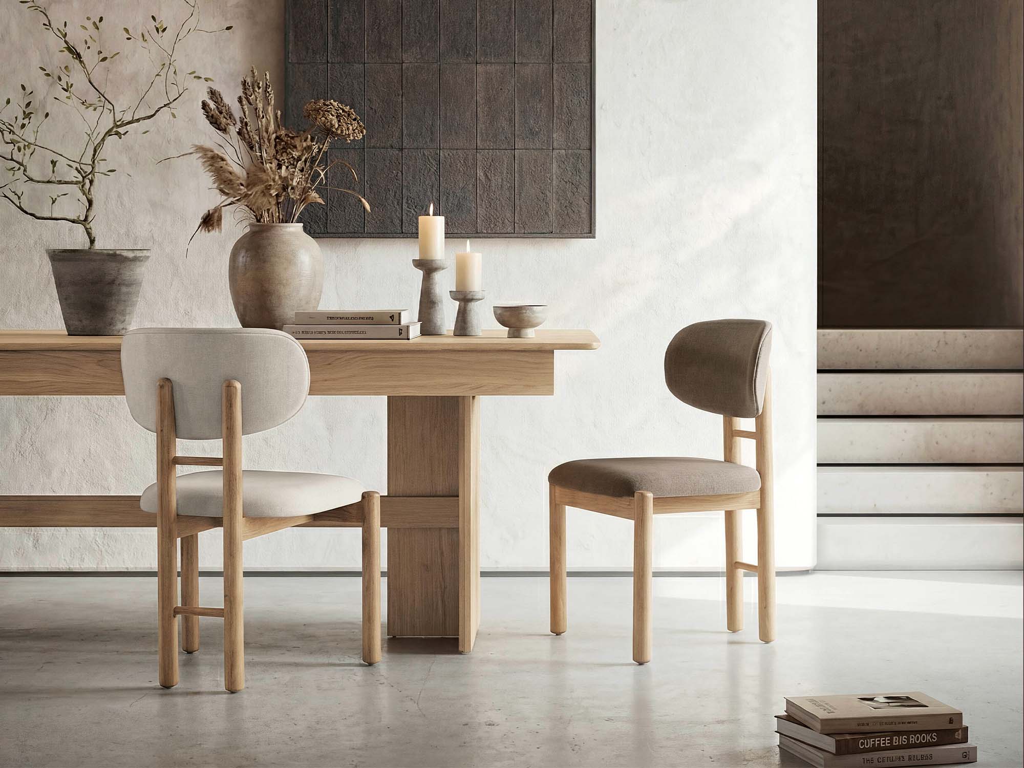 Nora Diningroom (Consol With Mirror & Dining Table & 6 Dining Chair)