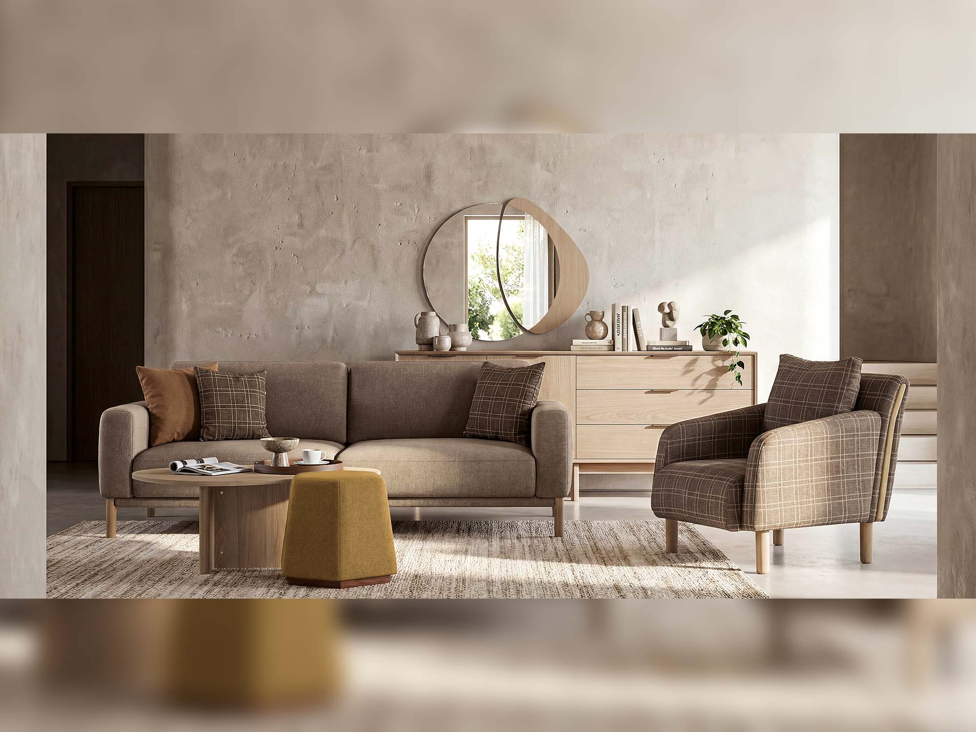 Nora 4-pieces (2 Sofa & 2 Chair) Livingroom