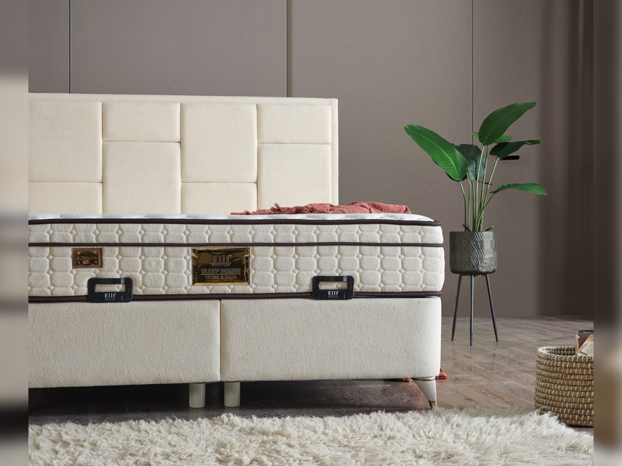 Olimpos Storage Bed With Headboard