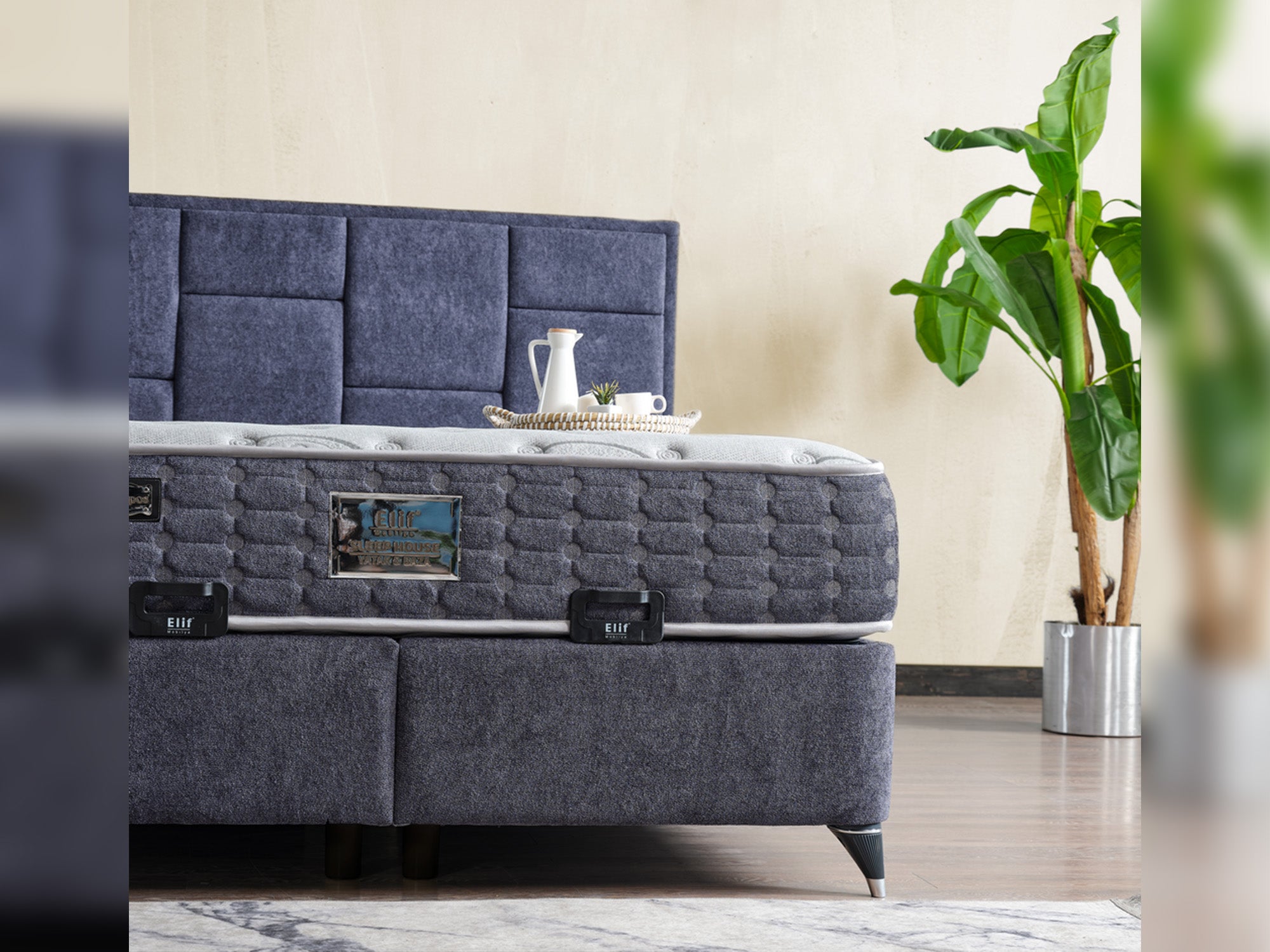 Olimpos Storage Bed With Headboard