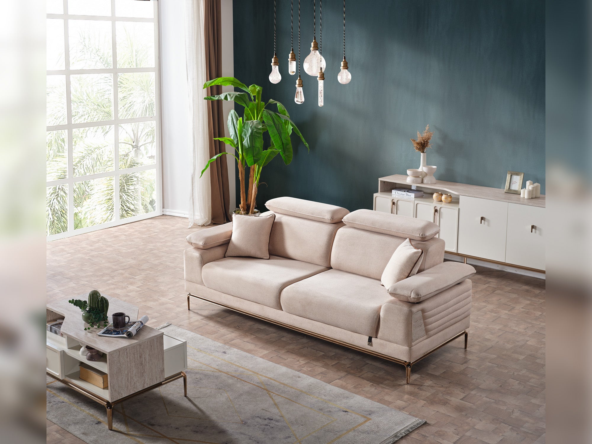 Pamukkale 3-pieces (Sofa & Loveseat & Chair) Livingroom