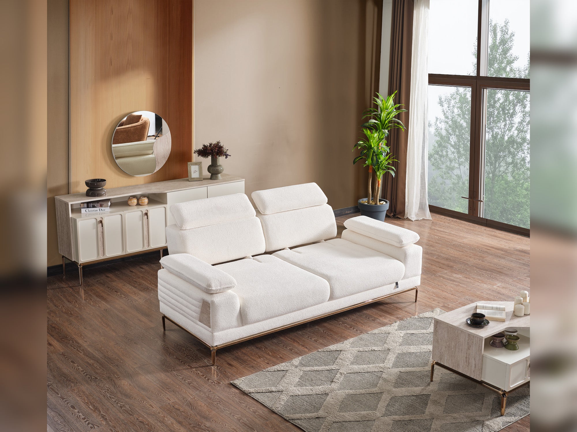 Pamukkale 3-pieces (Sofa & Loveseat & Chair) Livingroom