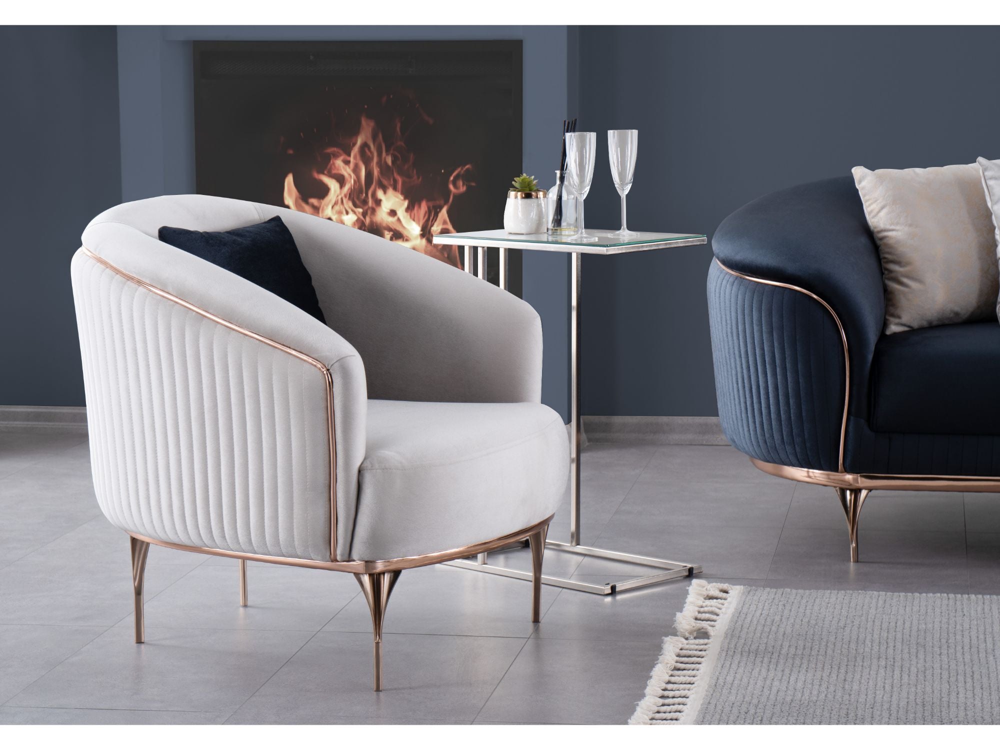 Pandora 4-pieces (2 Sofa & 2 Chair) Livingroom Set