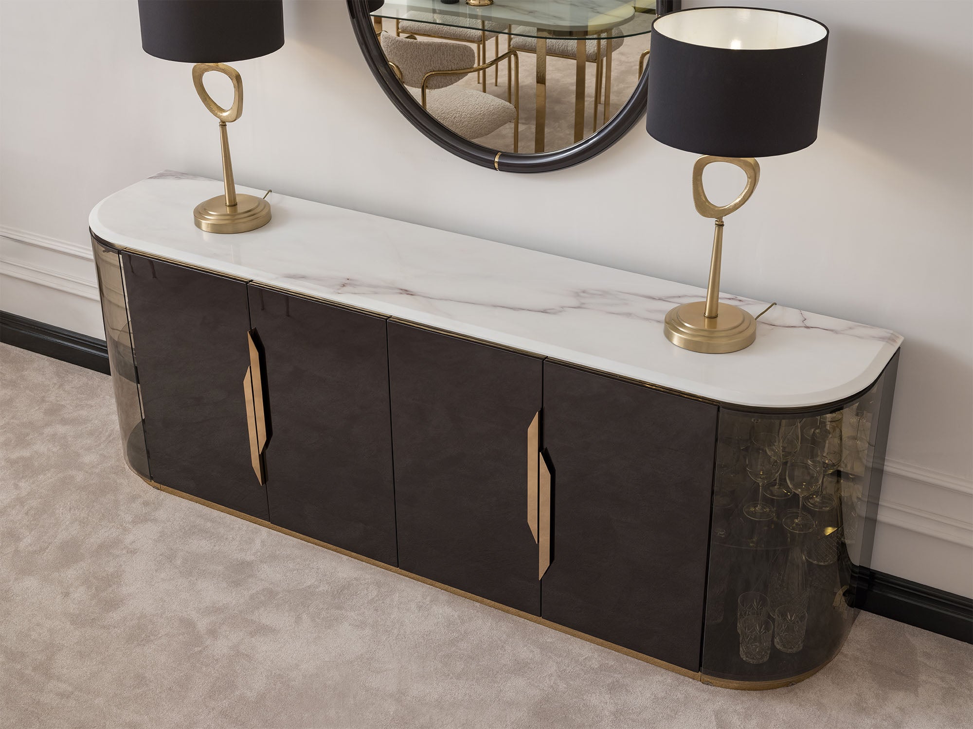 Parma Consol With Mirror