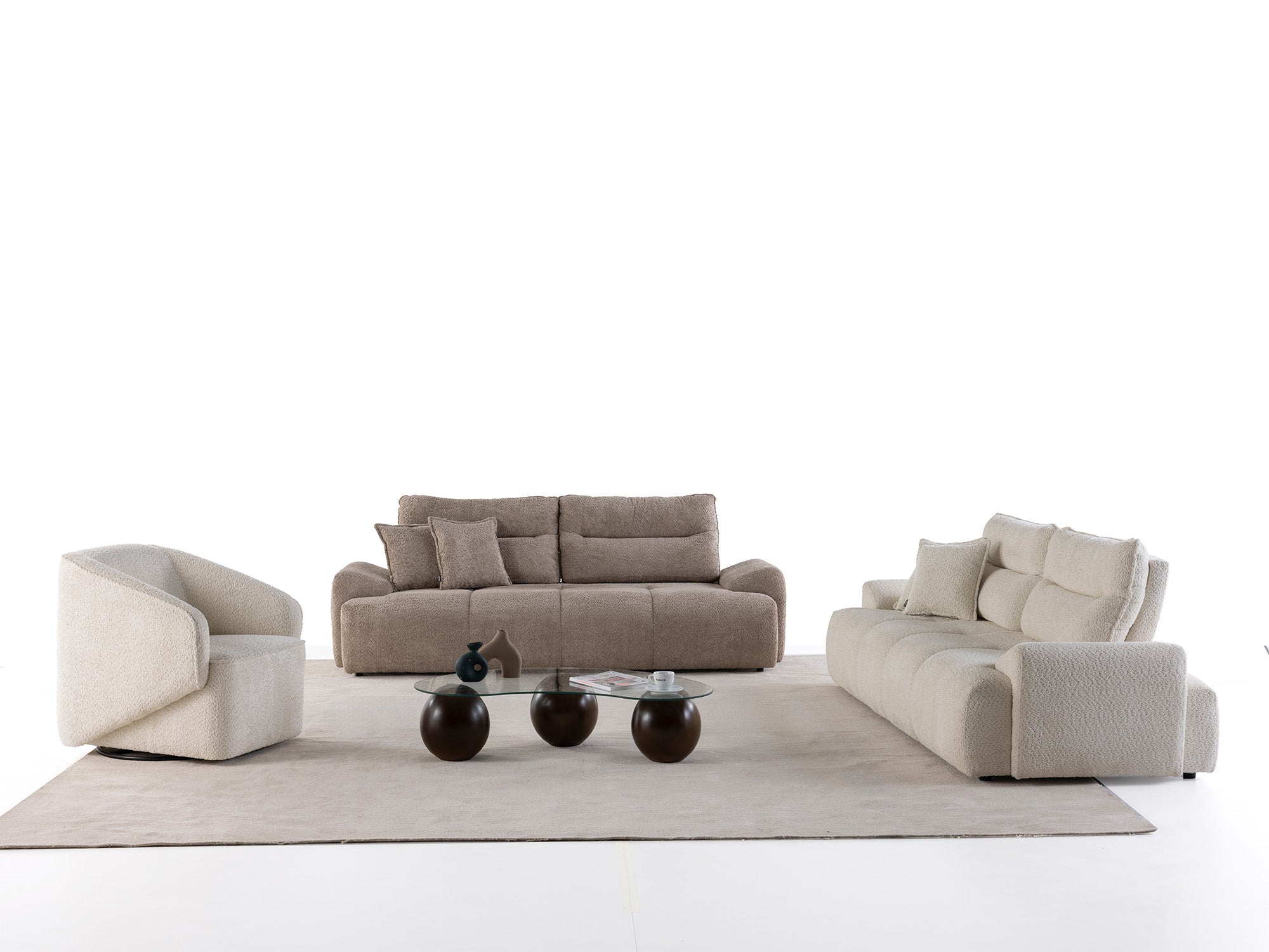 Peonya 4-pieces (2 Sofa & 2 Chair) Livingroom