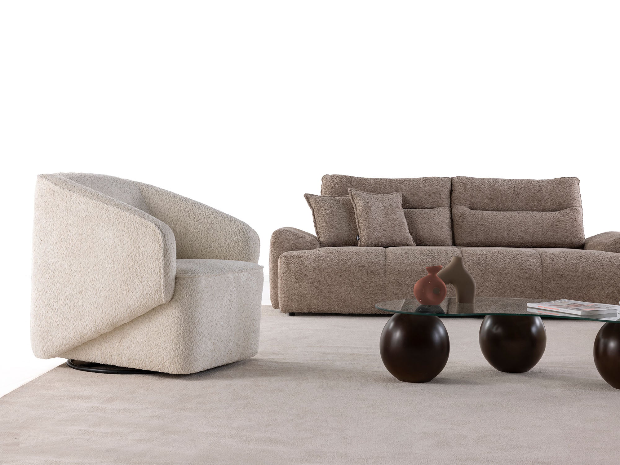 Peonya 4-pieces (2 Sofa & 2 Chair) Livingroom