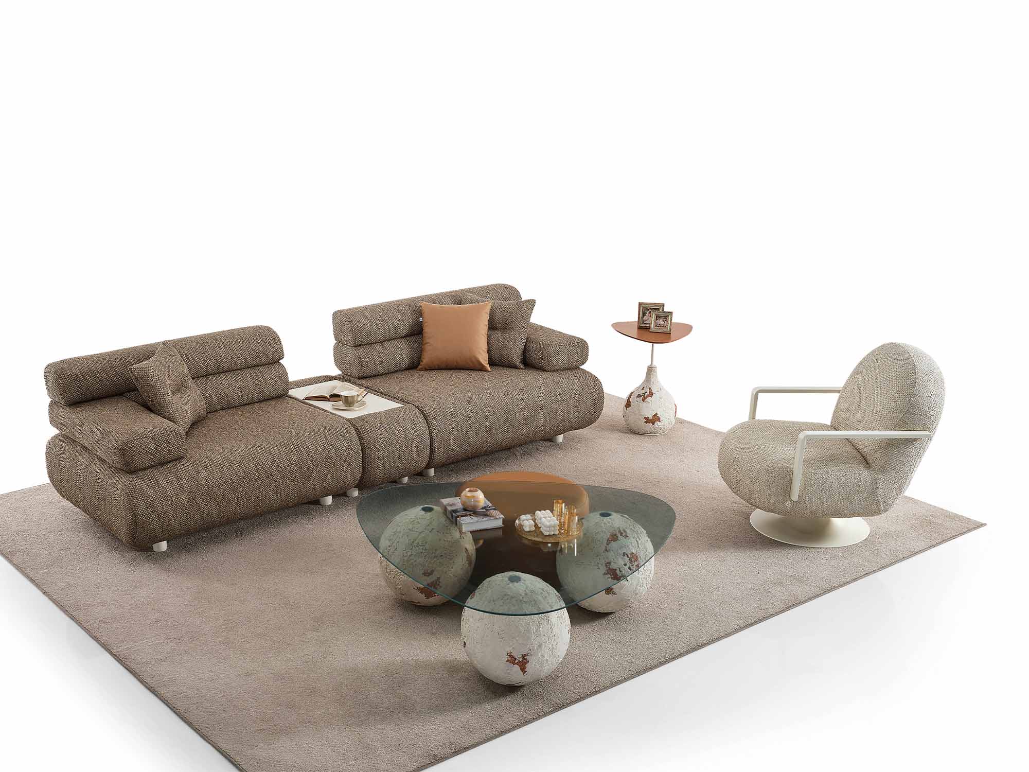 Perlasee Convertible Module Sofa