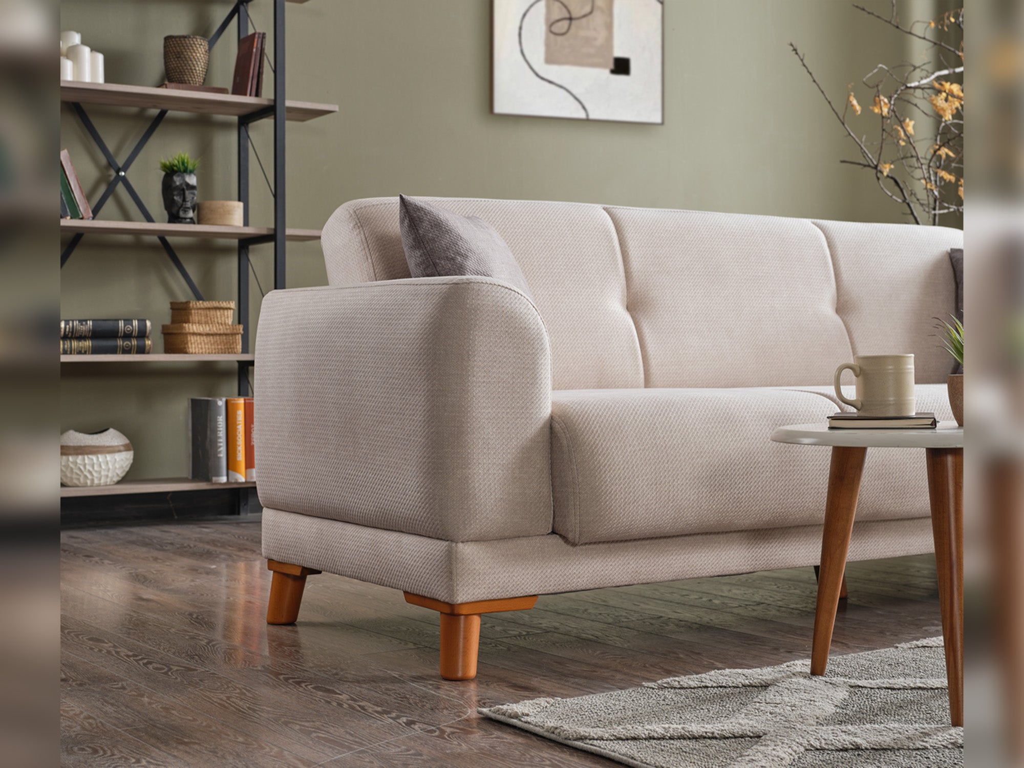 Platin Convertible Loveseat