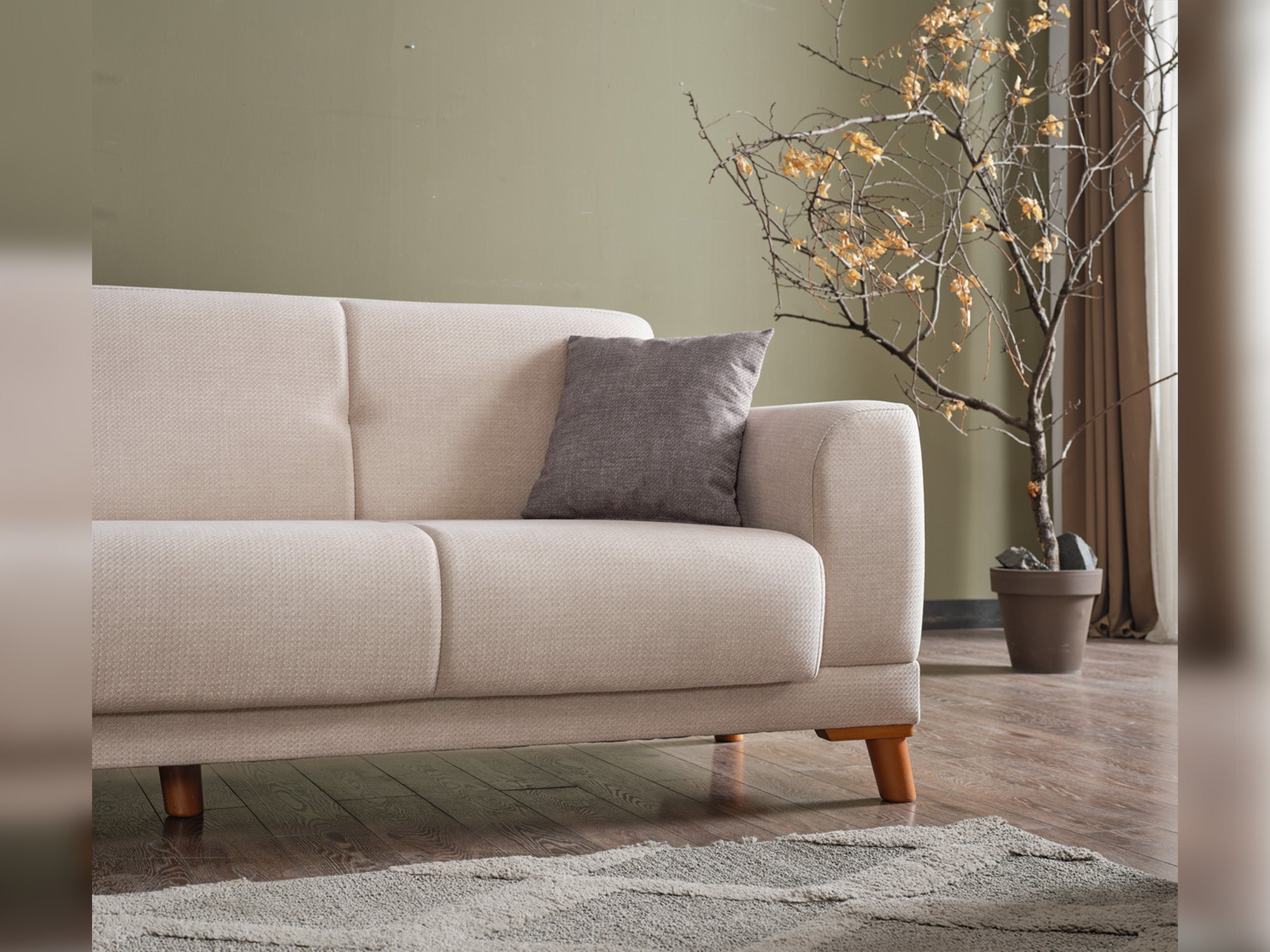 Platin Convertible Loveseat