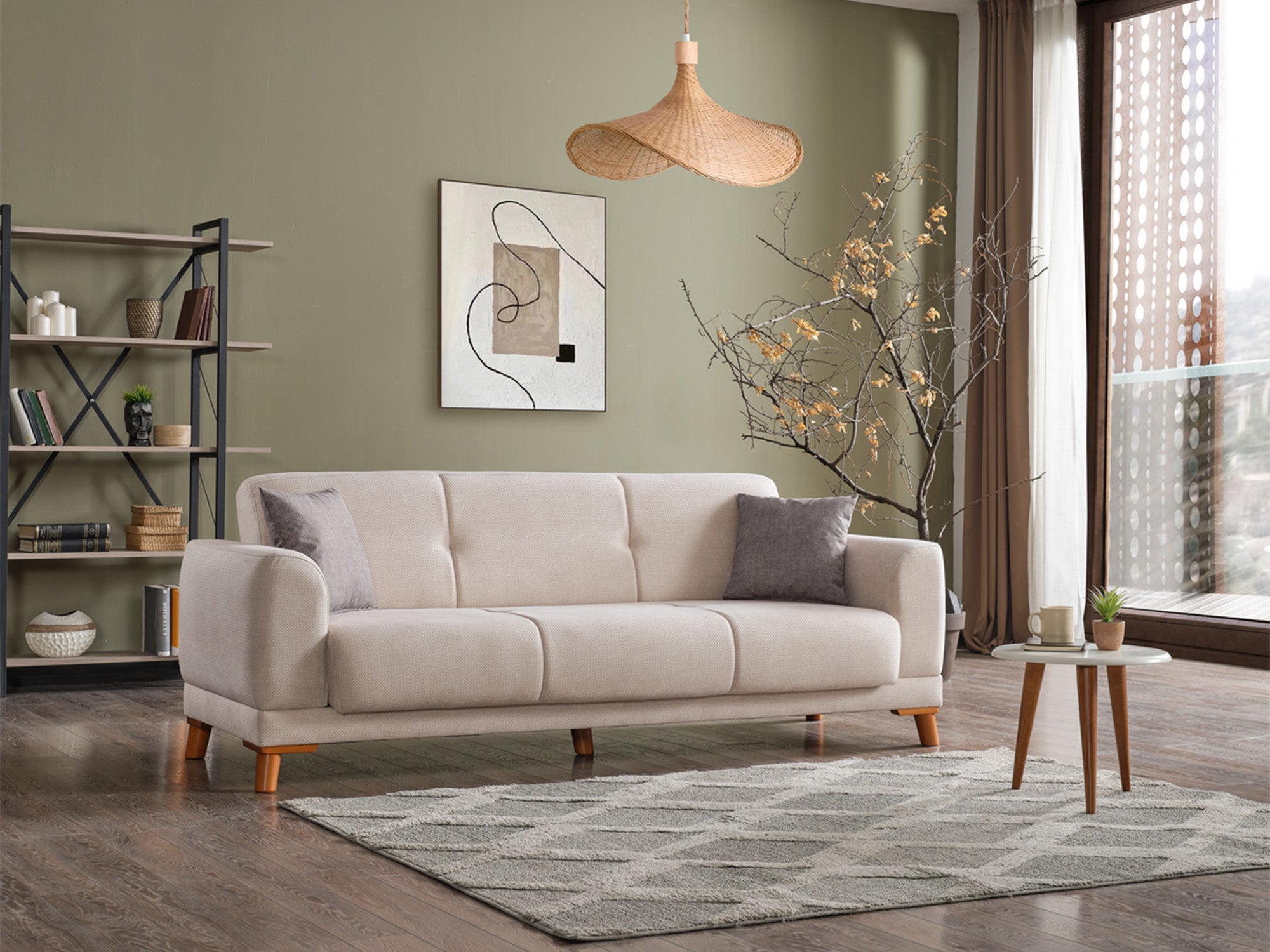 Platin Convertible Sofa