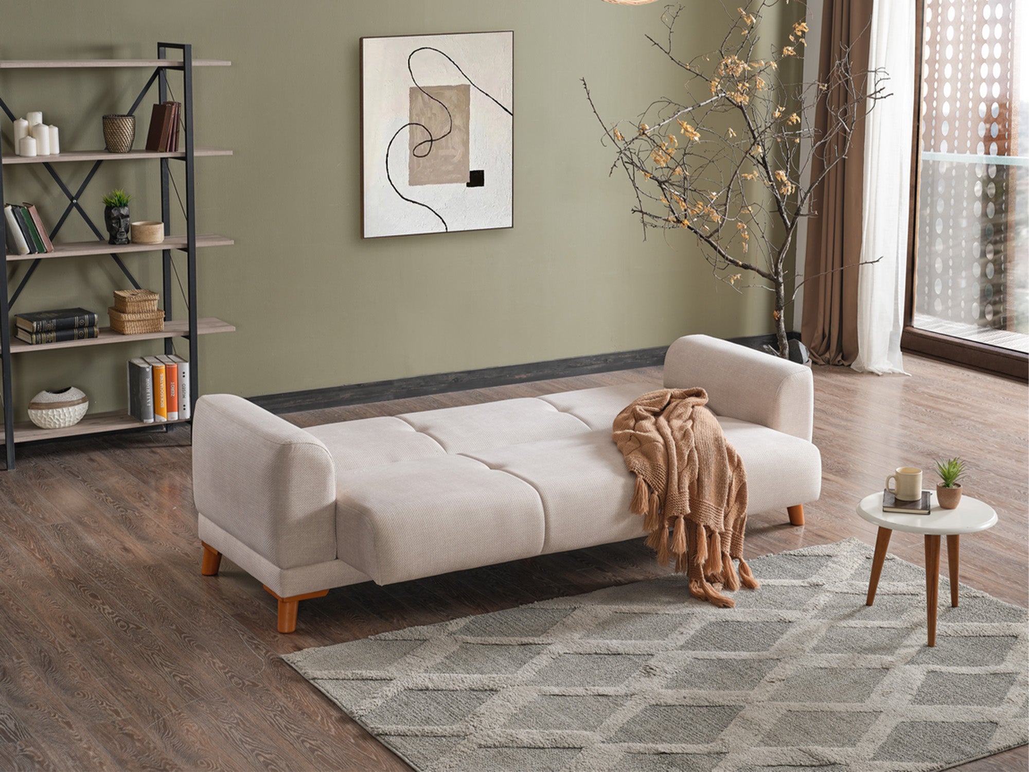Platin Convertible Sofa