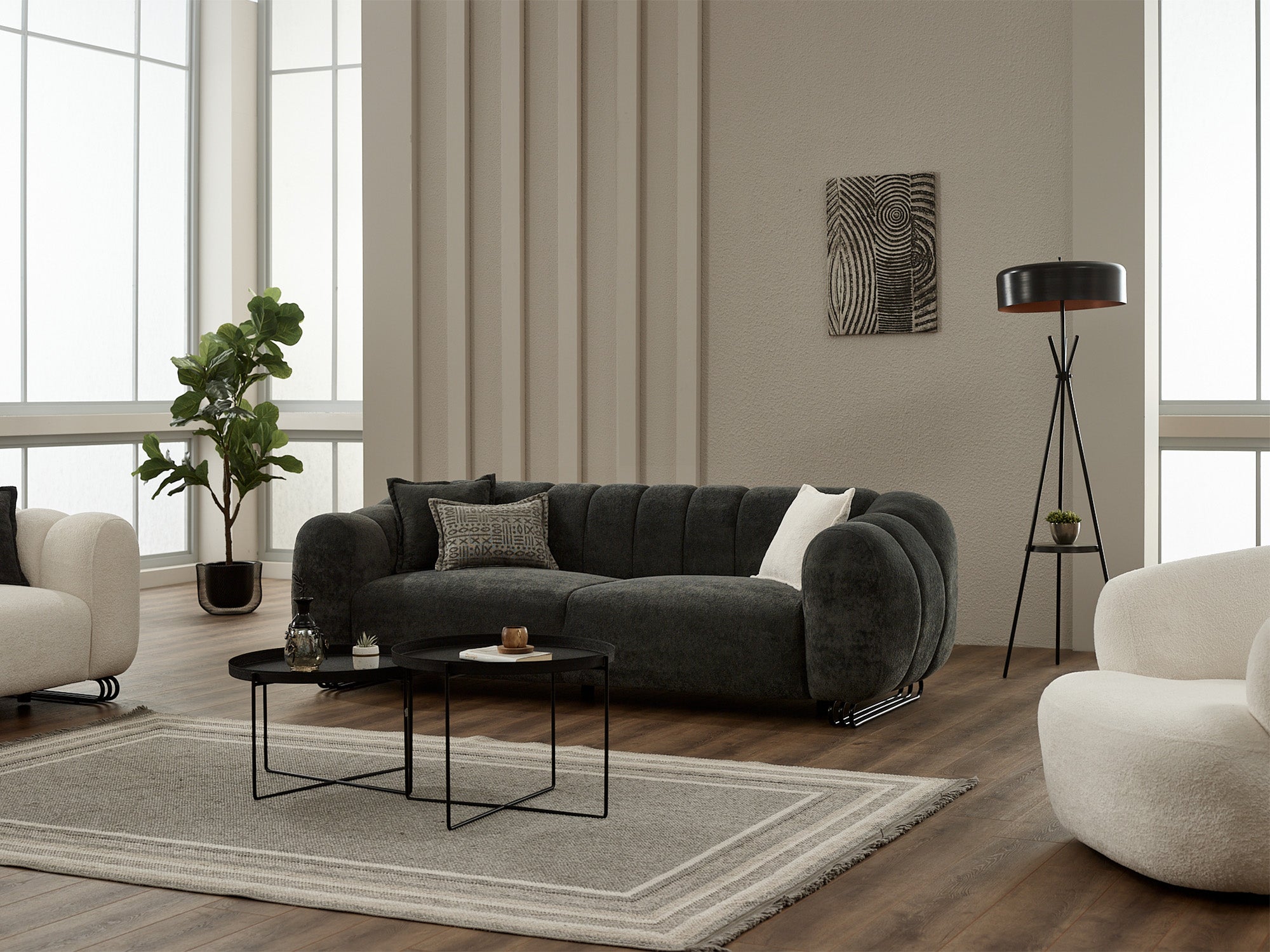 Puffy Stationary Sofa