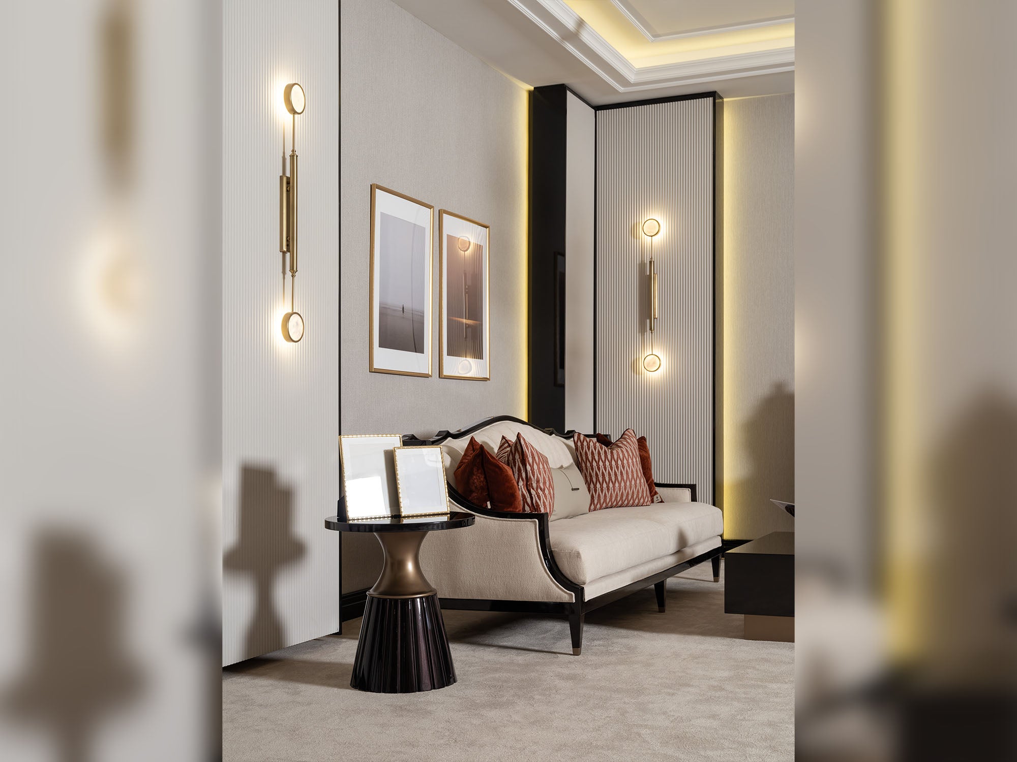 Revora 4-pieces (1 Four Seater Lux Sofa & 1 Four Seater Sofa & 2 Chair) Livingroom