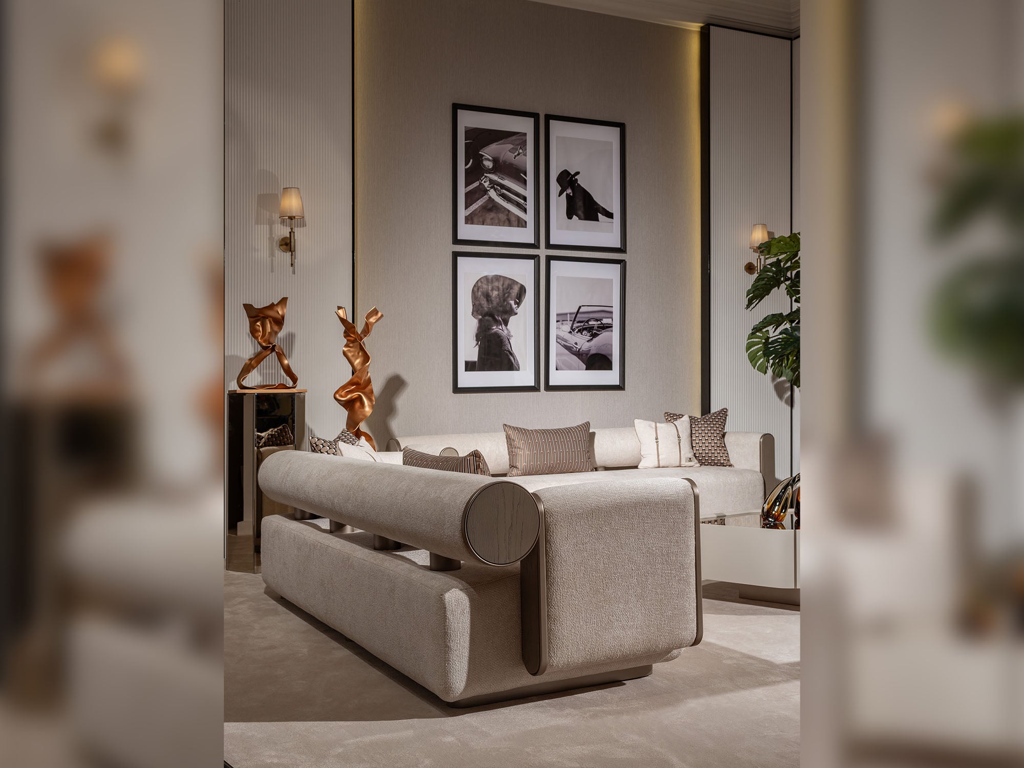 Ricamo 4-pieces (2 Four Seater Sofa & 2 Chair) Livingroom