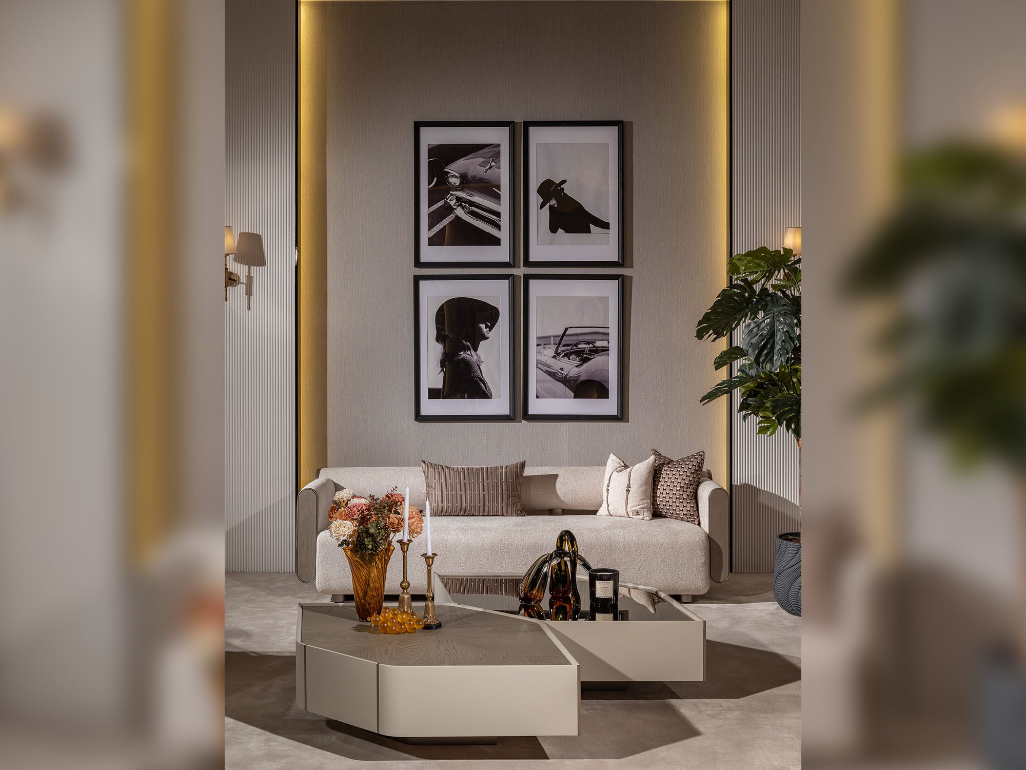 Ricamo 4-pieces (2 Four Seater Sofa & 2 Chair) Livingroom
