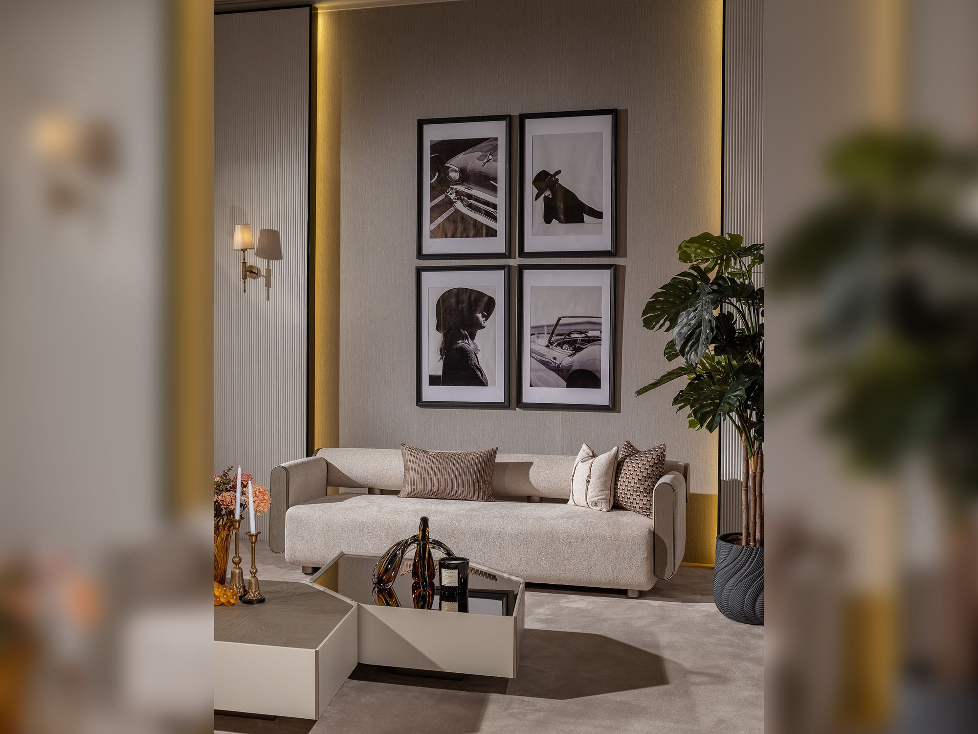 Ricamo 4-pieces (2 Four Seater Sofa & 2 Chair) Livingroom