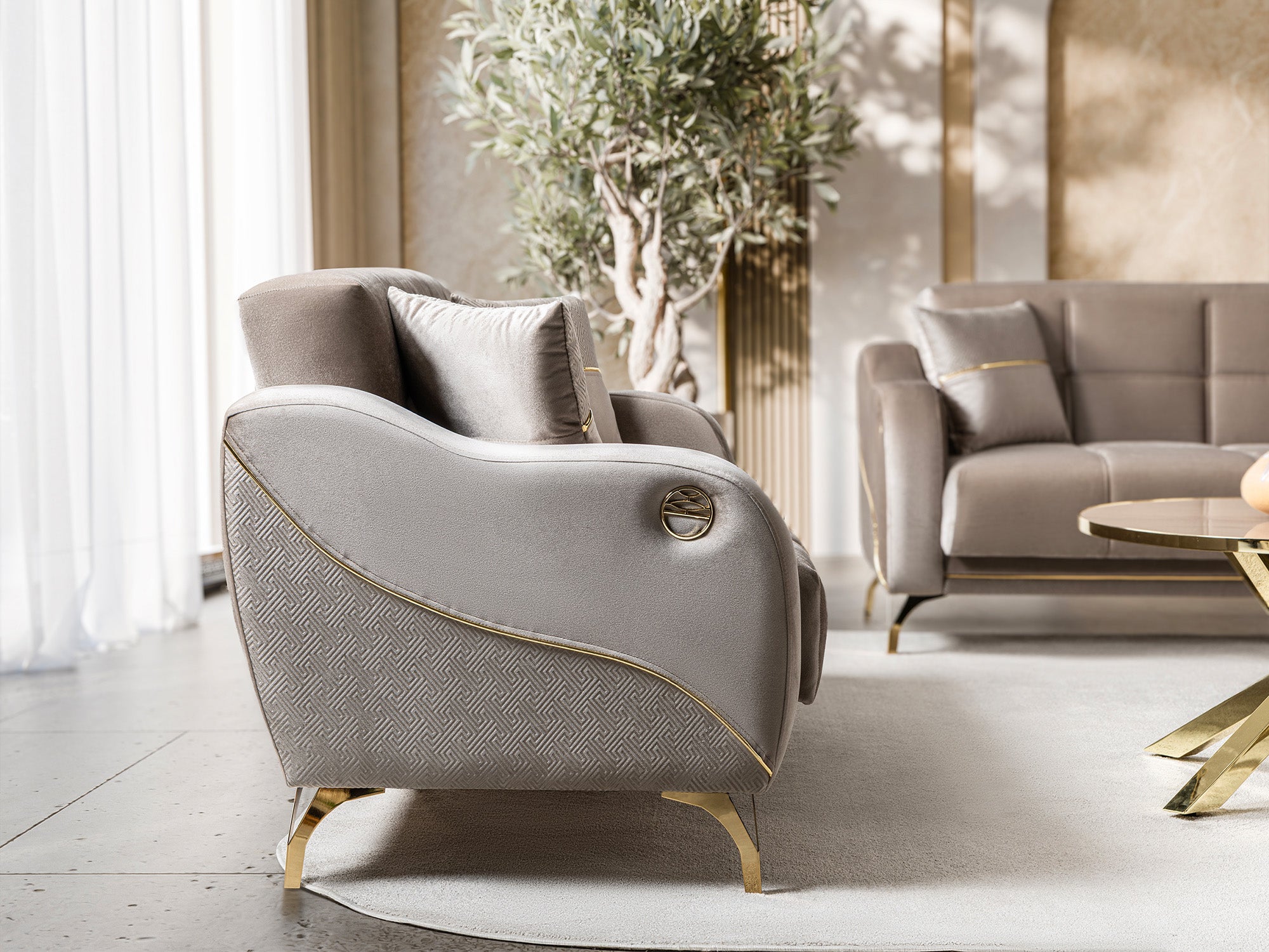Rolex Convertible Loveseat