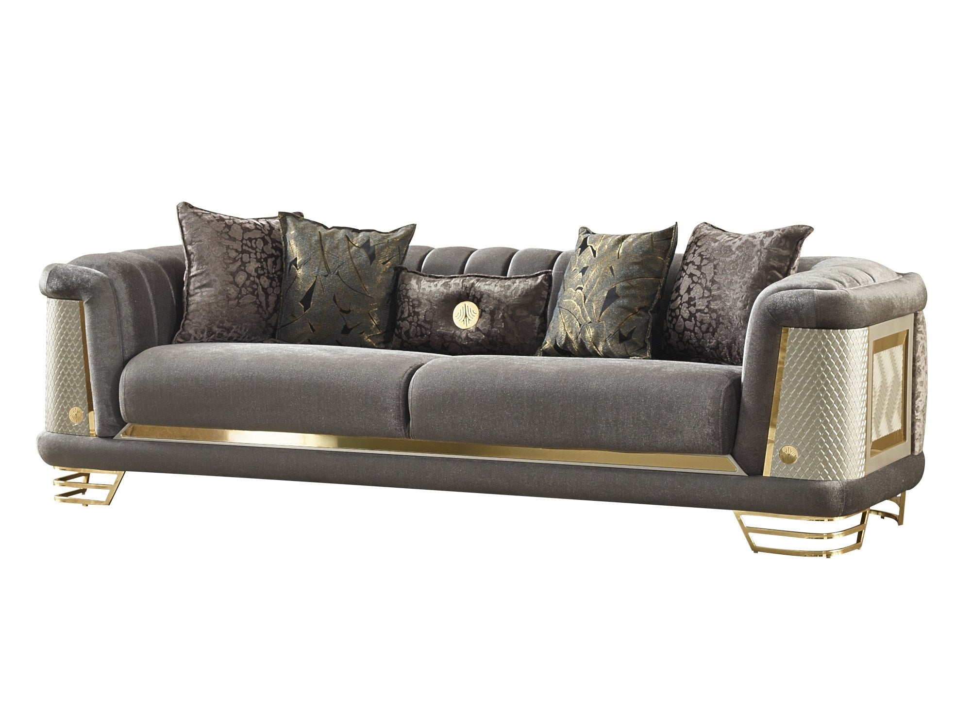 Romans Stationary Sofa Grey