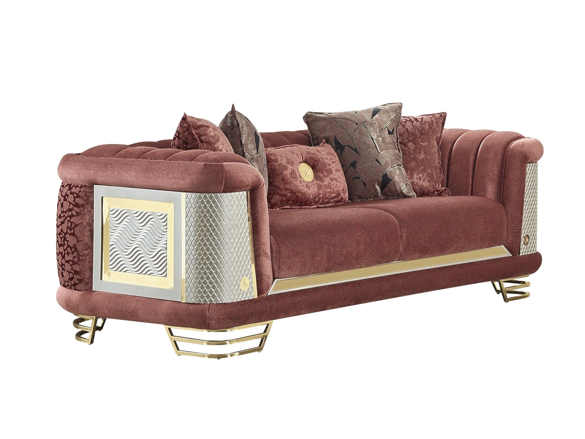 Romans Stationary Loveseat Brick