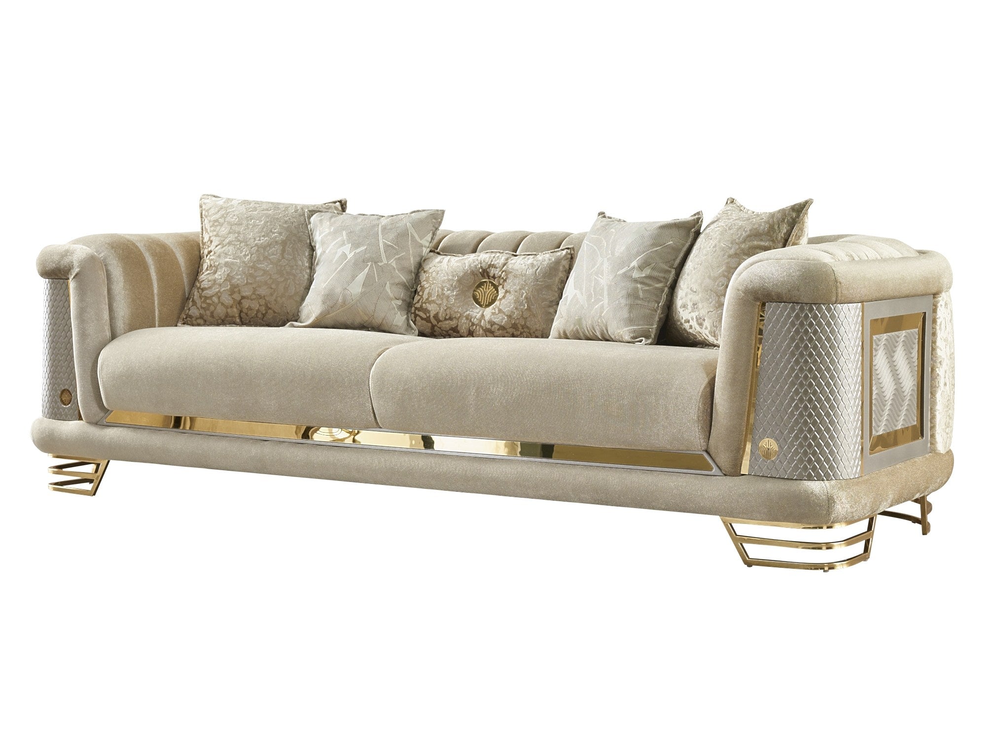 Romans Stationary Sofa Beige