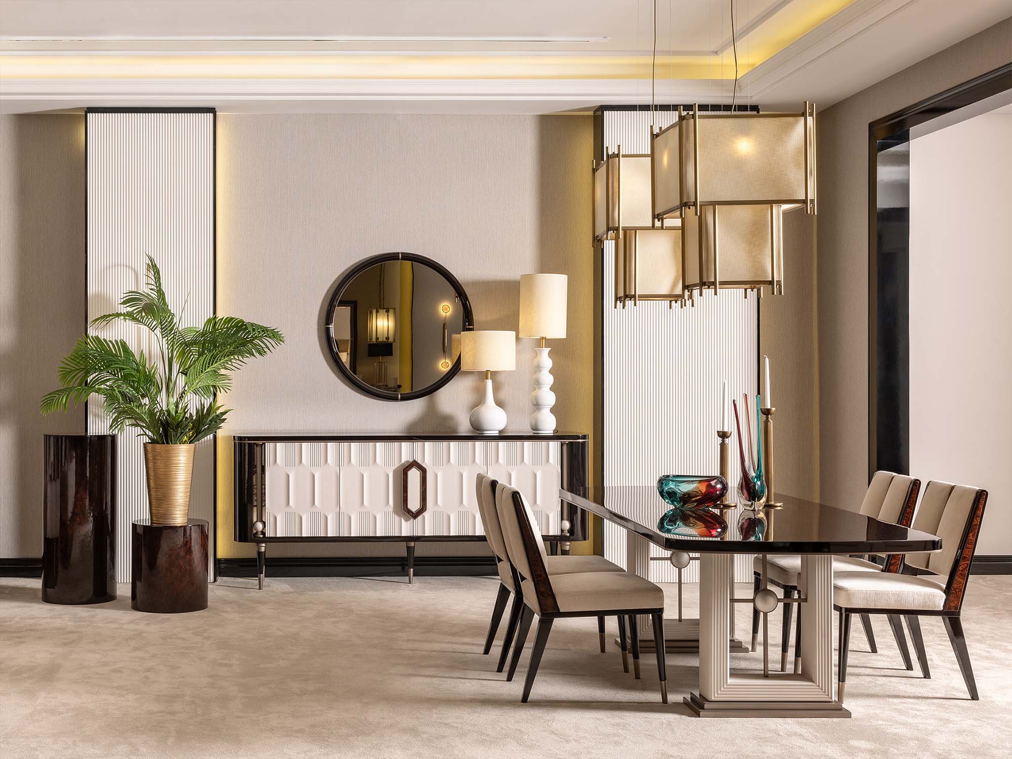 Senato Consol With Mirror