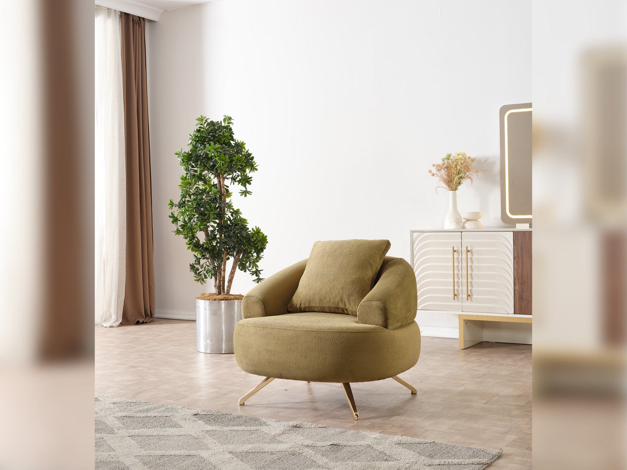 Sidney 3-pieces (Sofa & Loveseat & Chair) Livingroom