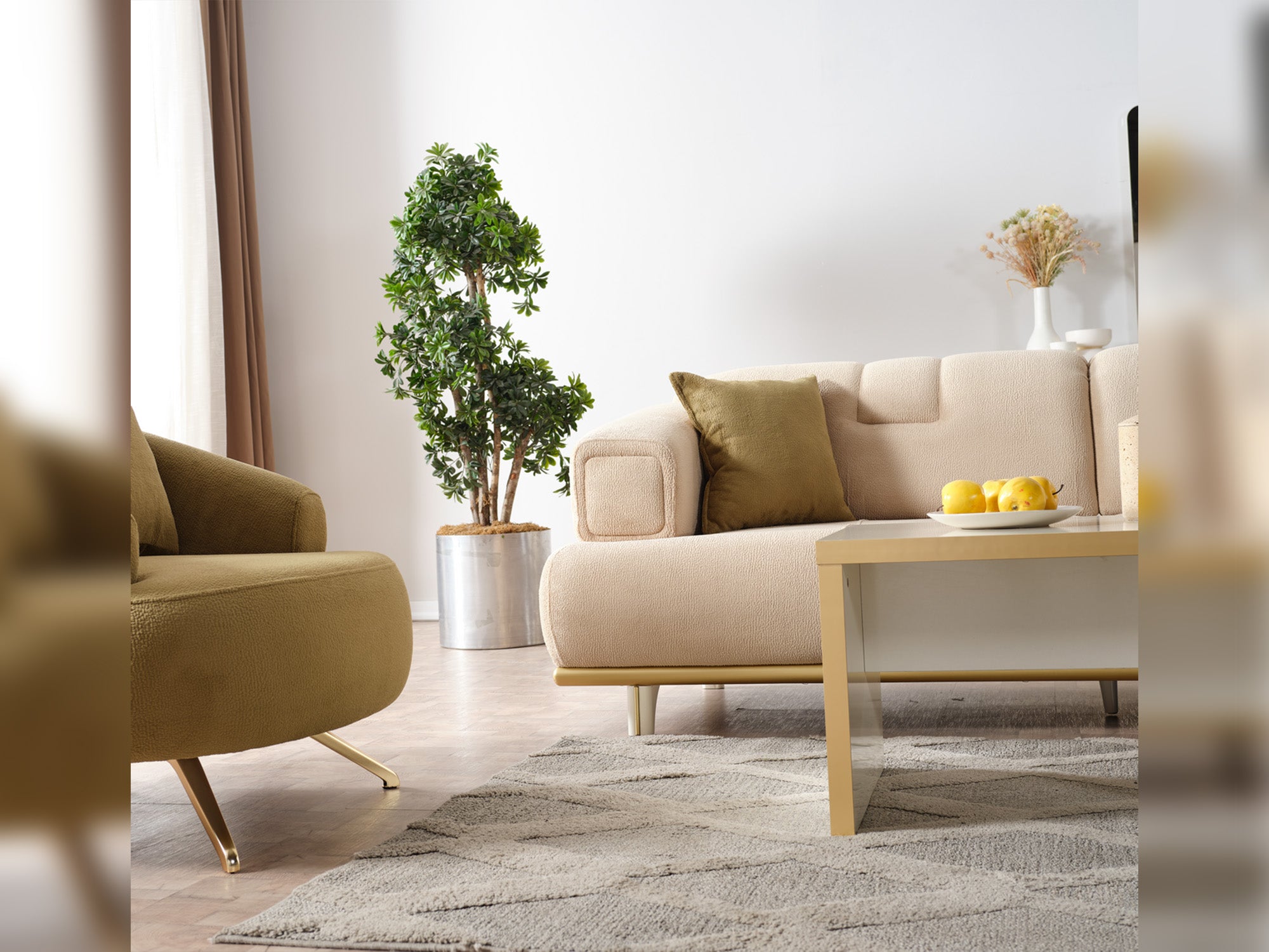 Sidney 3-pieces (Sofa & Loveseat & Chair) Livingroom