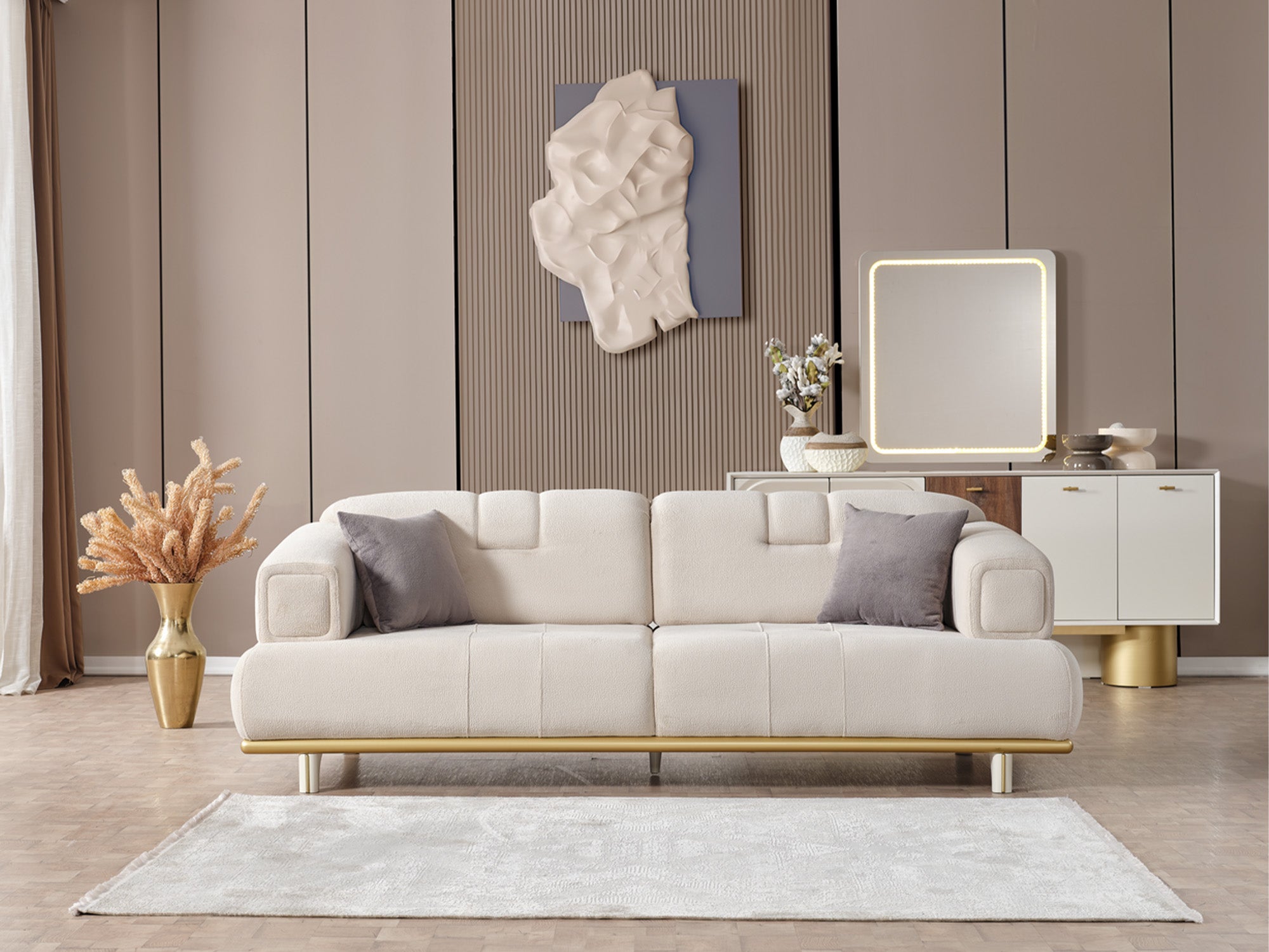 Sidney 3-pieces (Sofa & Loveseat & Chair) Livingroom