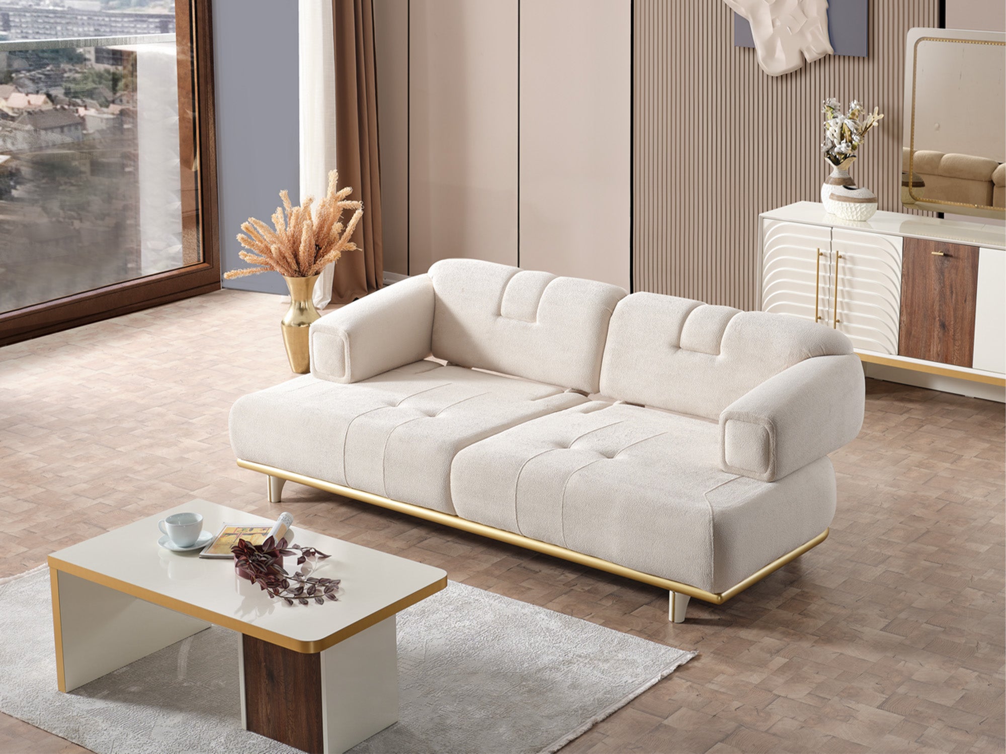 Sidney 3-pieces (Sofa & Loveseat & Chair) Livingroom