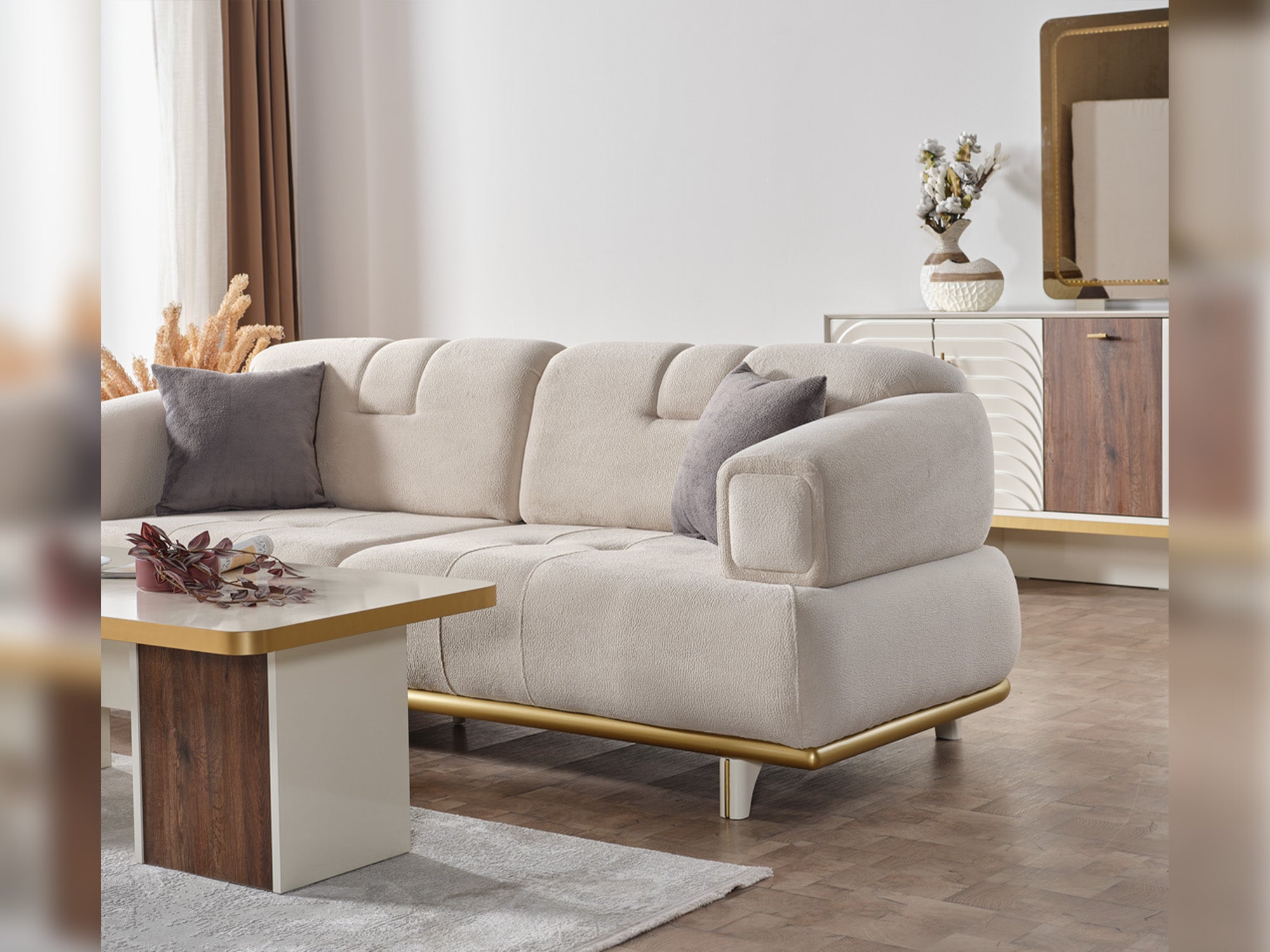 Sidney 3-pieces (Sofa & Loveseat & Chair) Livingroom