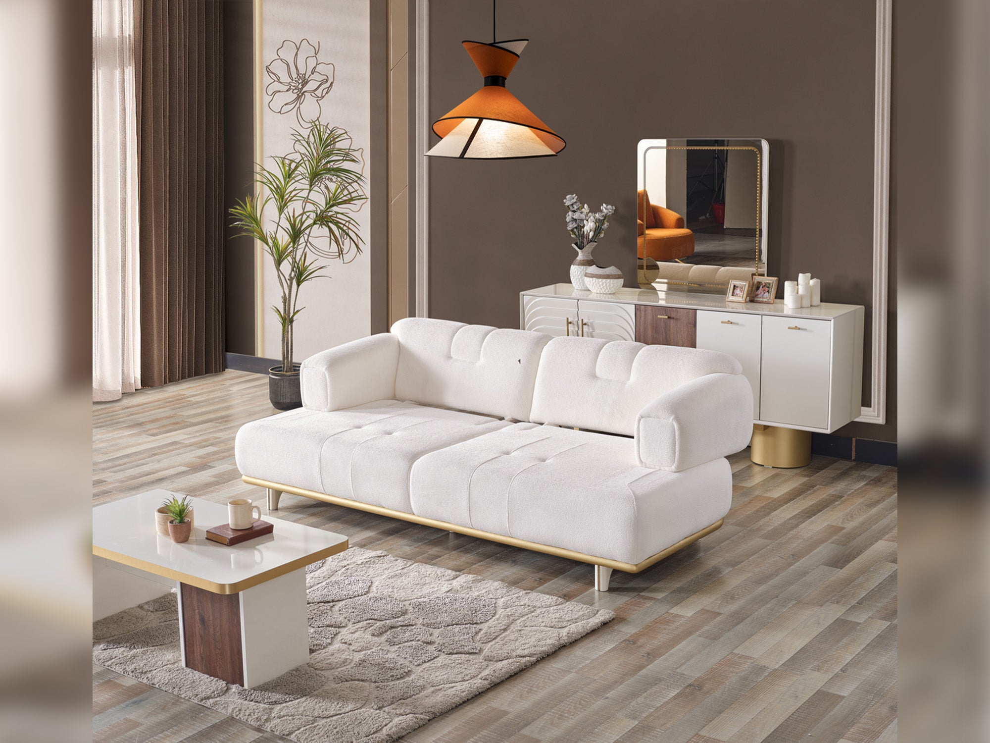 Sidney 3-pieces (Sofa & Loveseat & Chair) Livingroom