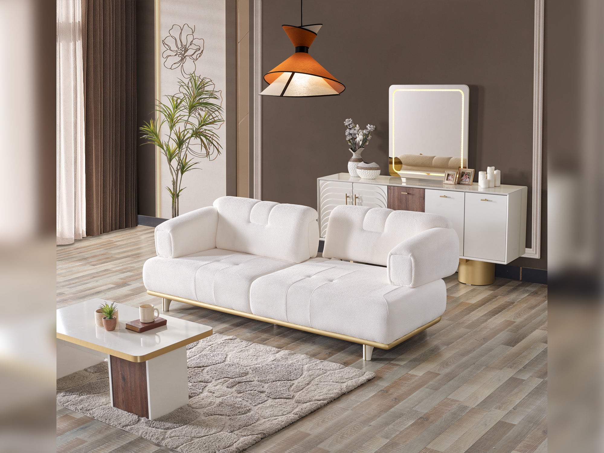 Sidney 3-pieces (Sofa & Loveseat & Chair) Livingroom