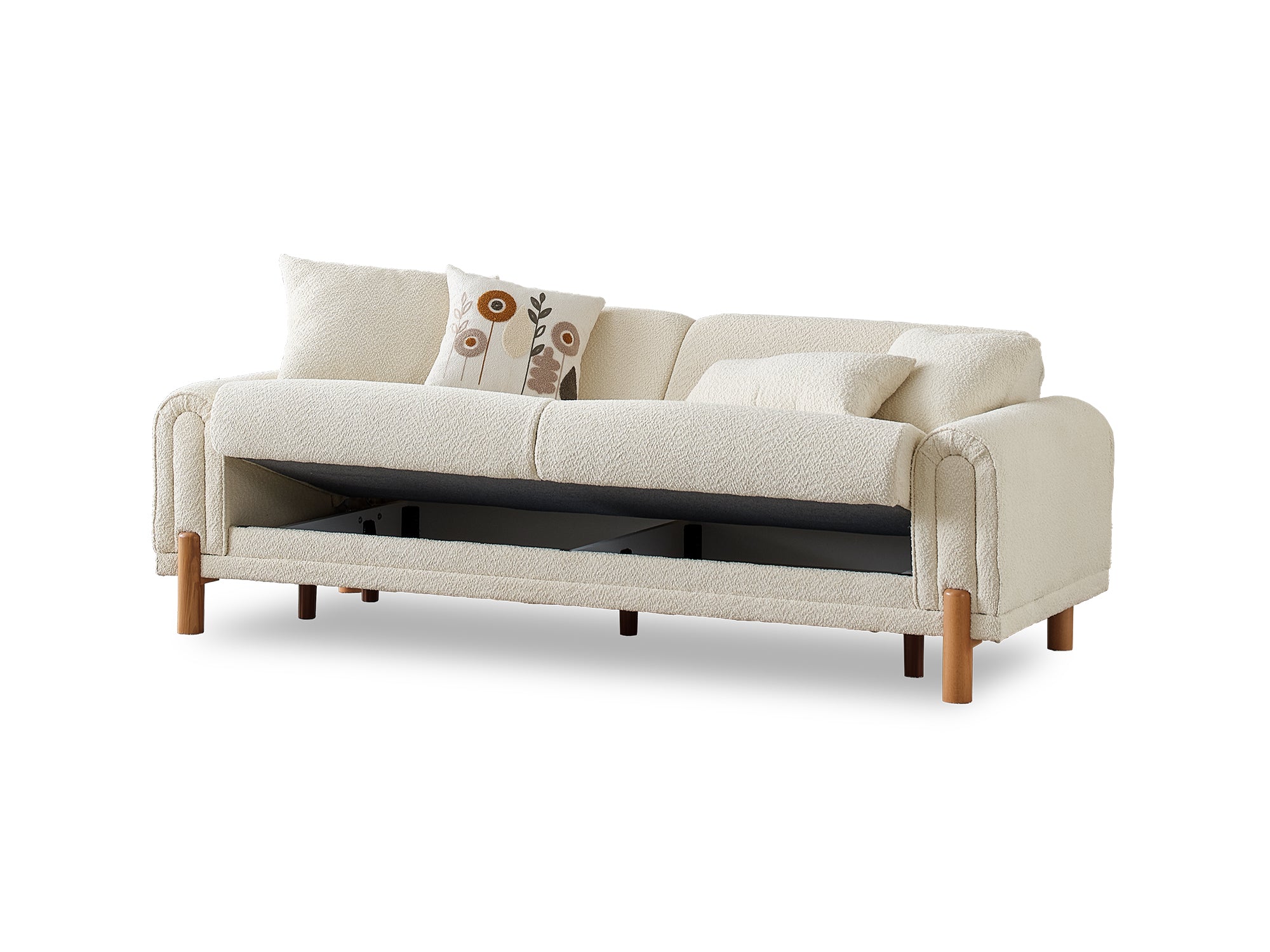 Soho 3-pieces (Sofa & Loveseat & Chair) Livingroom Set Cream