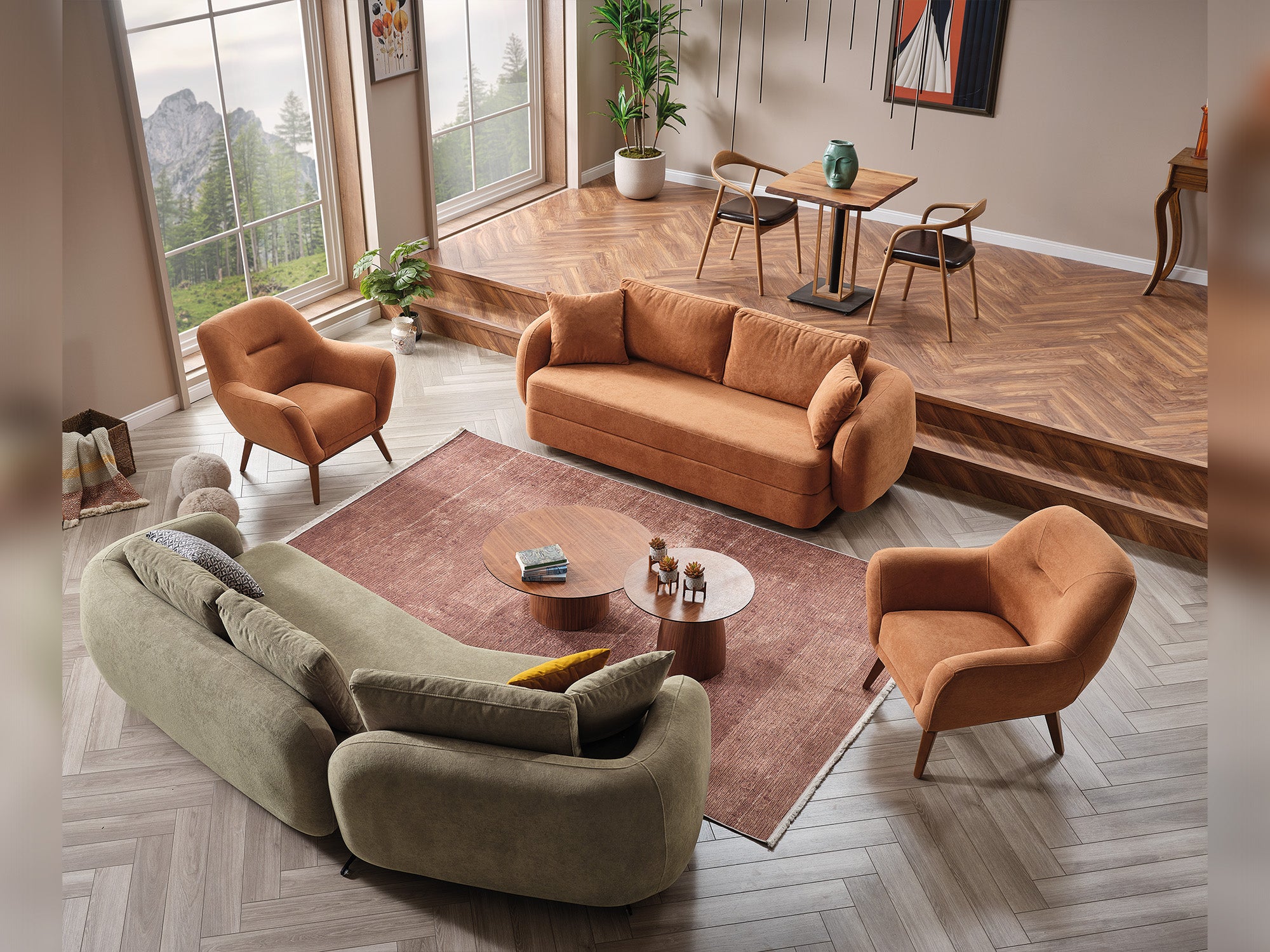 ブラウン　BURAUN 9297cc Toscana Chair Orange