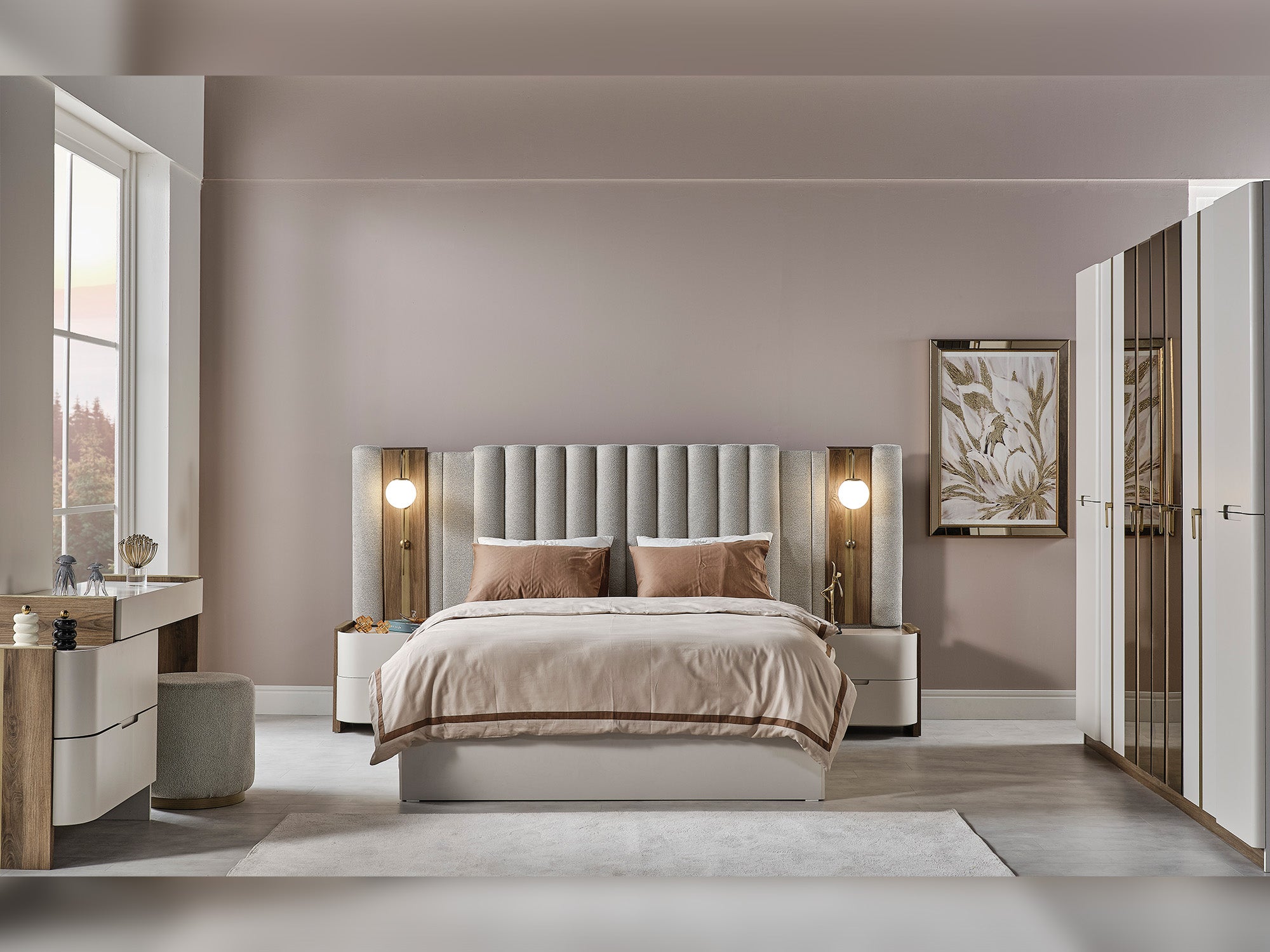 Urgup Bed Frame With Headboard