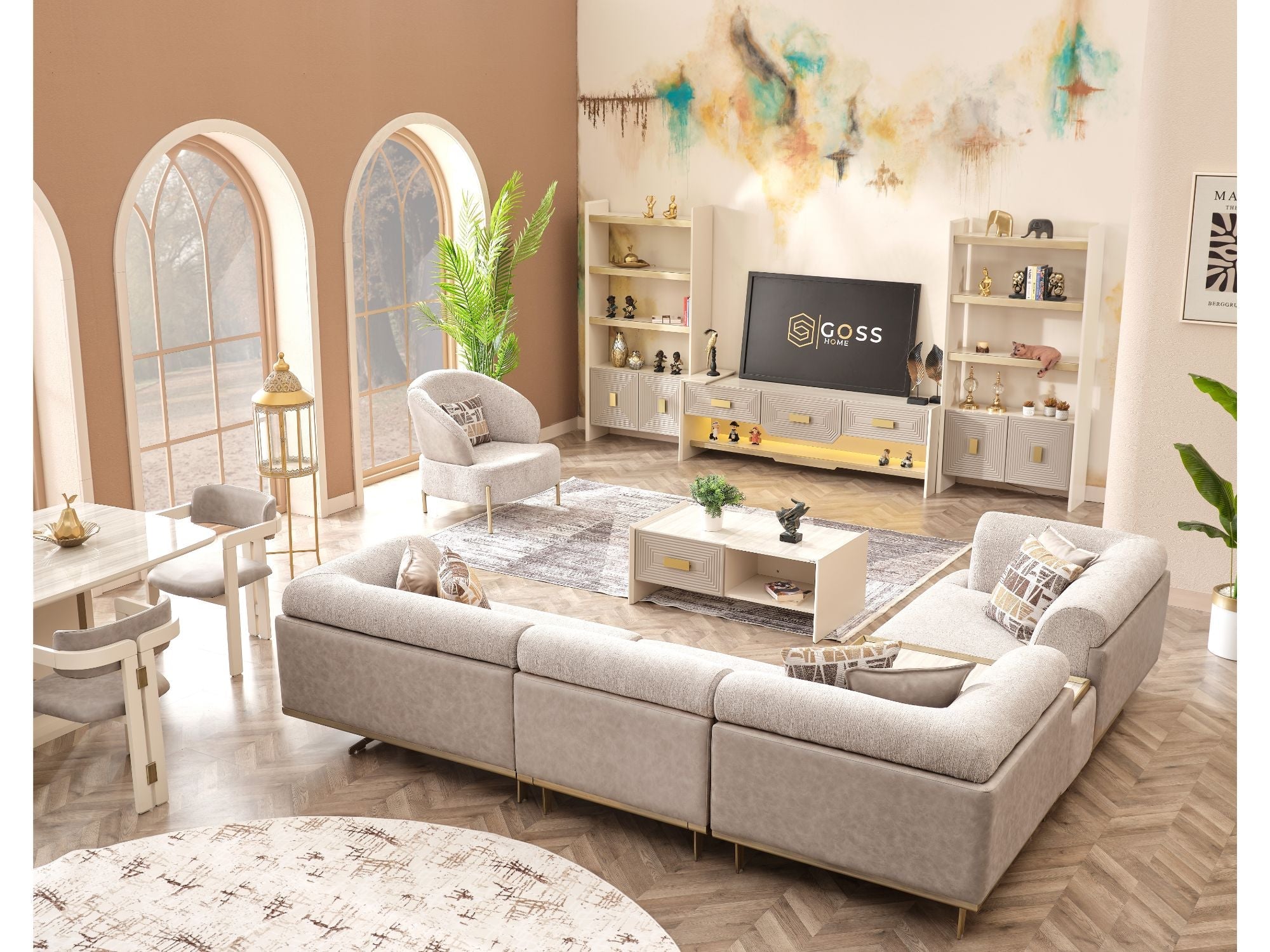Urla Modular Sectional Sofa Cream