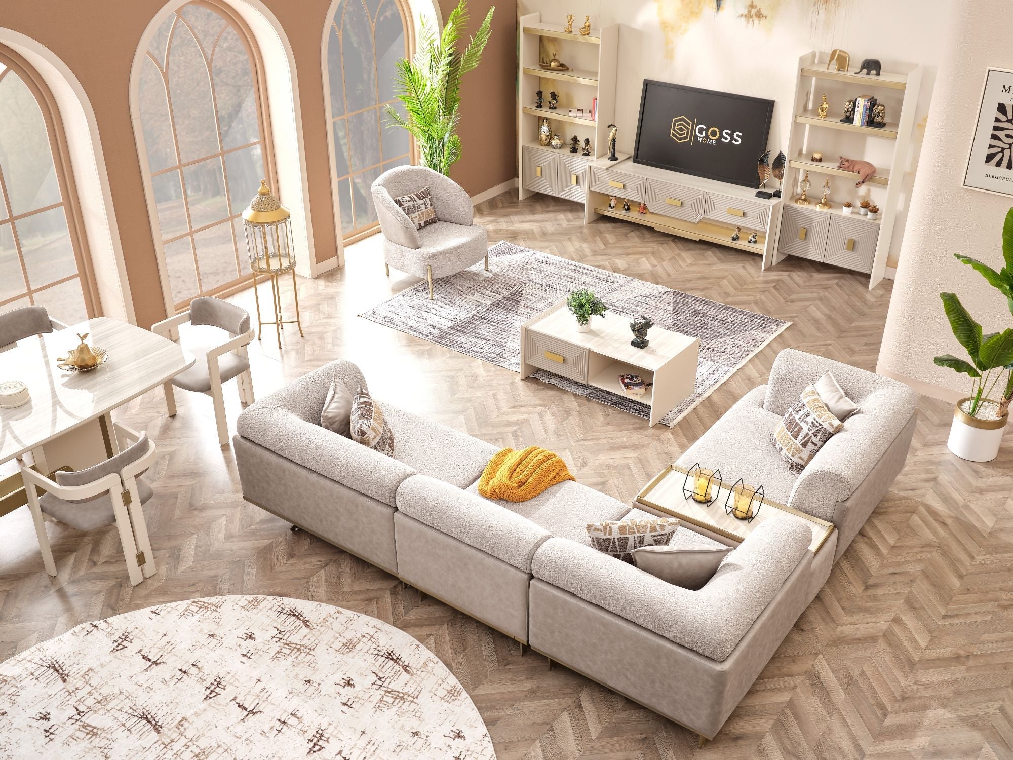 Urla Modular Sectional Sofa Cream